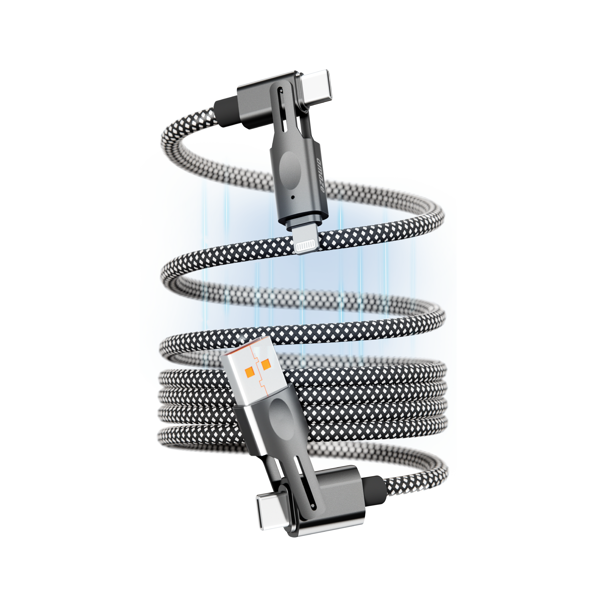 4 in 1 Magnetic Coiled Cable – Libratel Inc