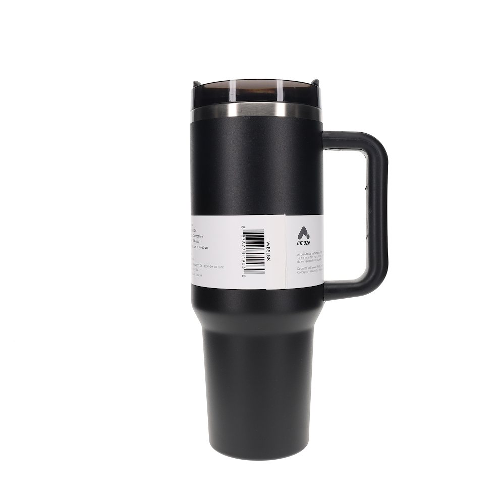 Amaze Tumbler with Reusable Straw (1L) - Black, White, Blue, Pink image 1