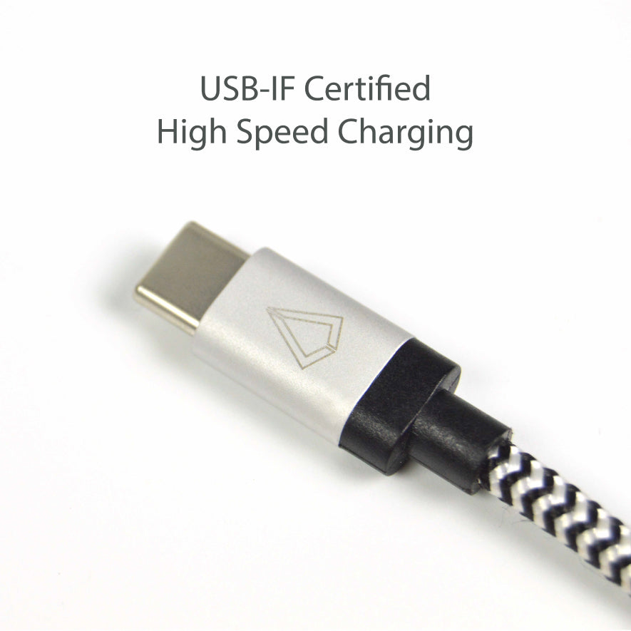 10 ft Braided Cable (USB-A to USB-C Cable)
