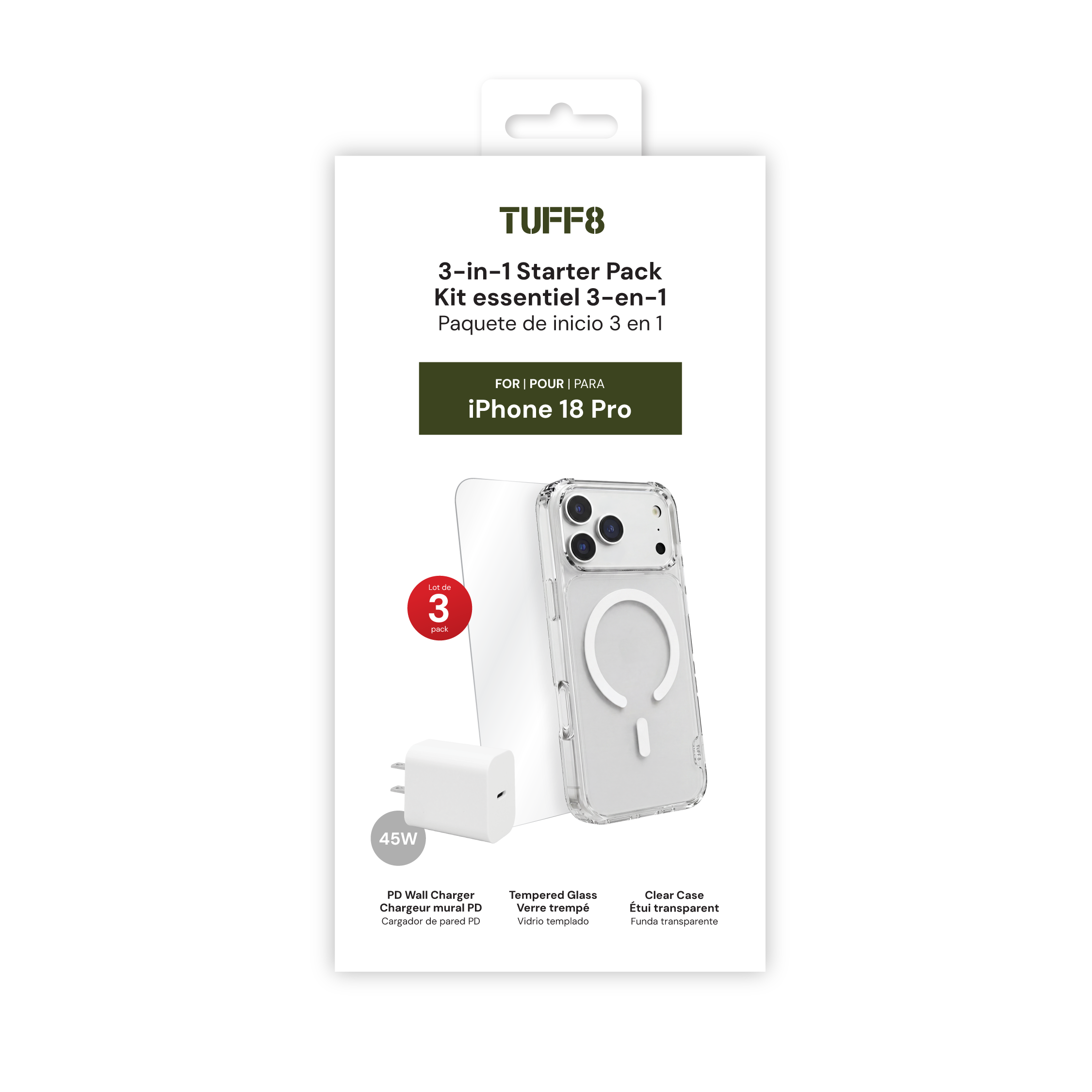 Pack de démarrage 3-en-1 pour iPhone 17 Pro