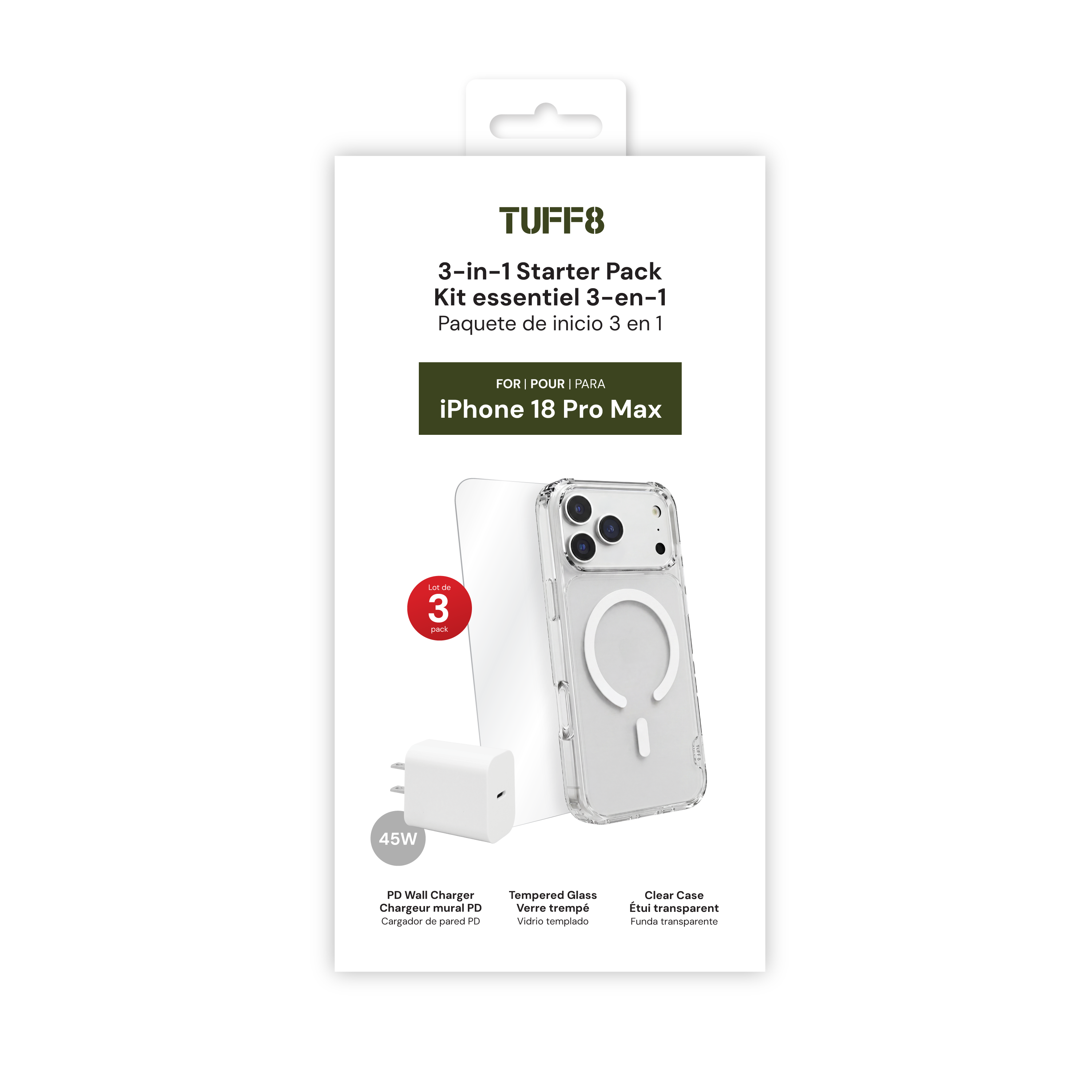 Pack de démarrage 3-en-1 pour iPhone 17 Pro