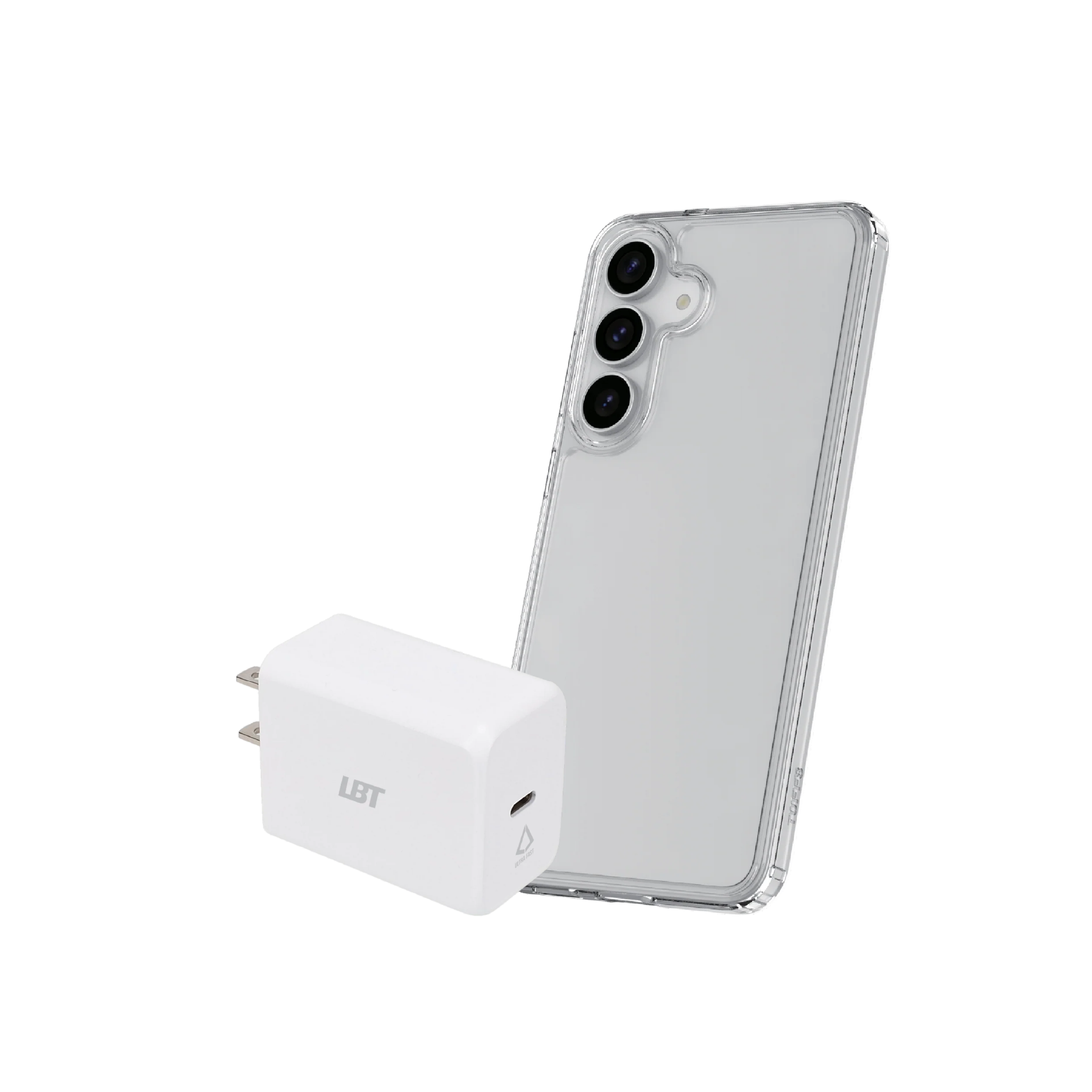 Samsung Galaxy S25 FE 2-in-1 Bundle - Clear Case, PD 30W2 Charger