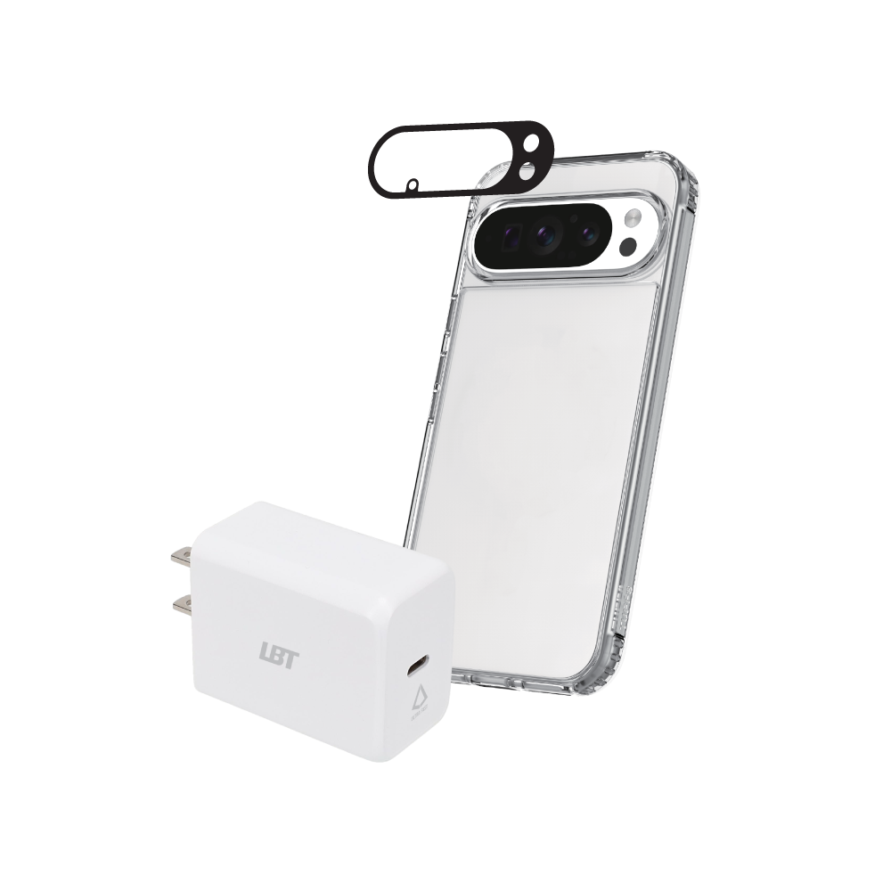 Pack 3-en-1 Google Pixel 10 Pro XL : coque magnétique transparente, protection d’objectif, chargeur 30 W²