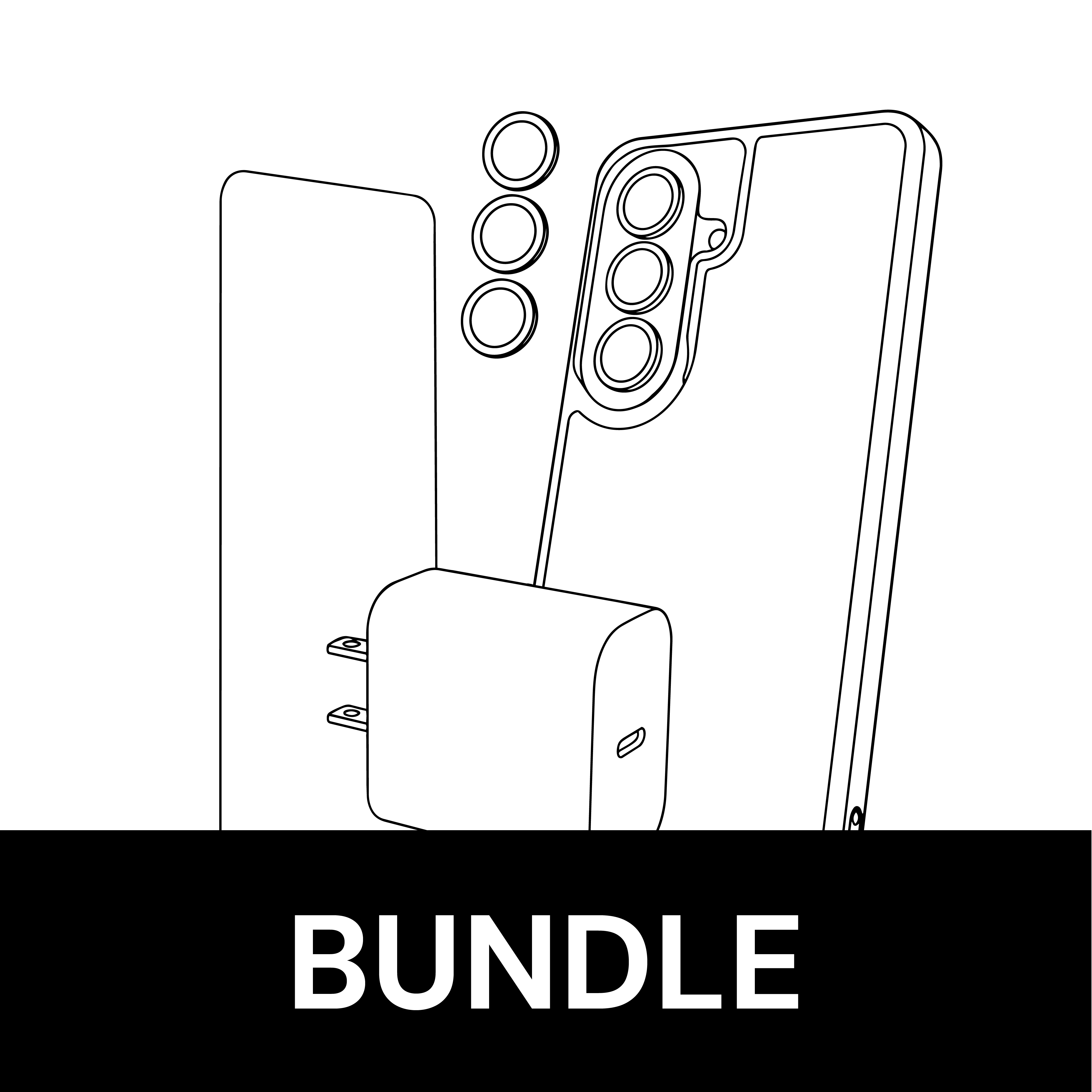 iPhone 17 Pro Max 5-in-1 Bundle - Clear Mag Case, Tempered Glass-2, Camera Guard, 35W PD Charger, Puck Charger