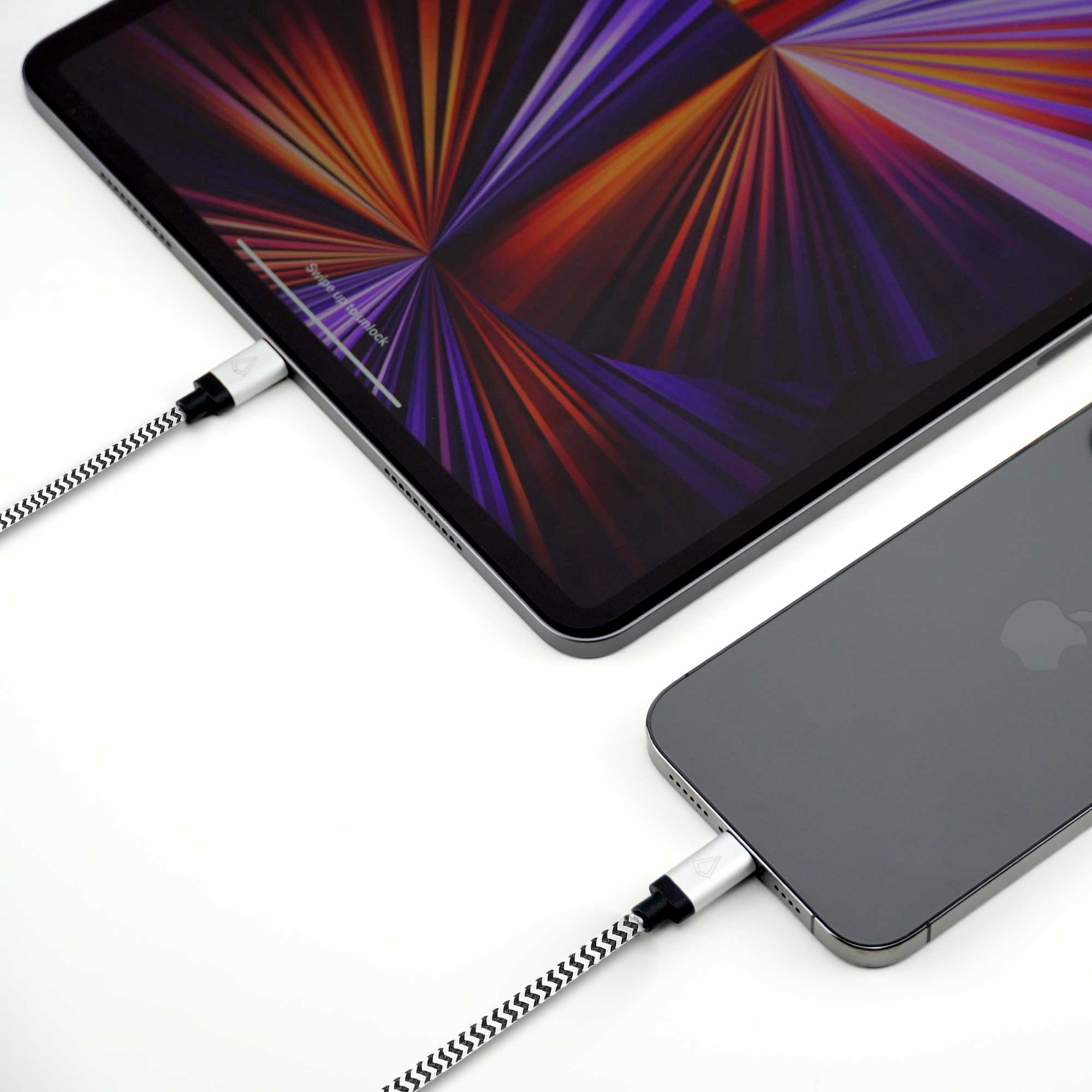 Câble tressé de 2,13 m (câble USB-C vers Lightning)
