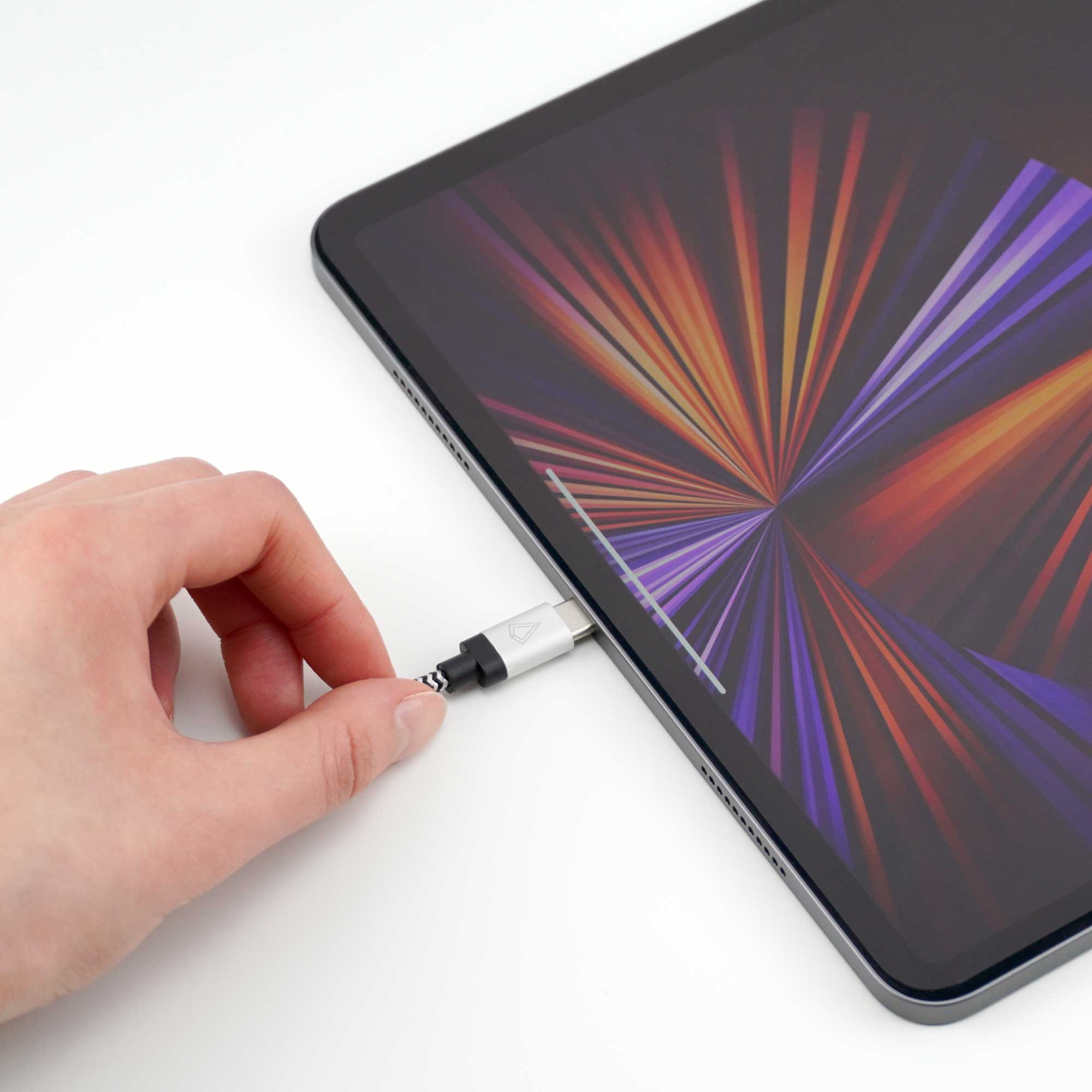 Câble tressé de 2,13 m (câble USB-C vers USB-C)