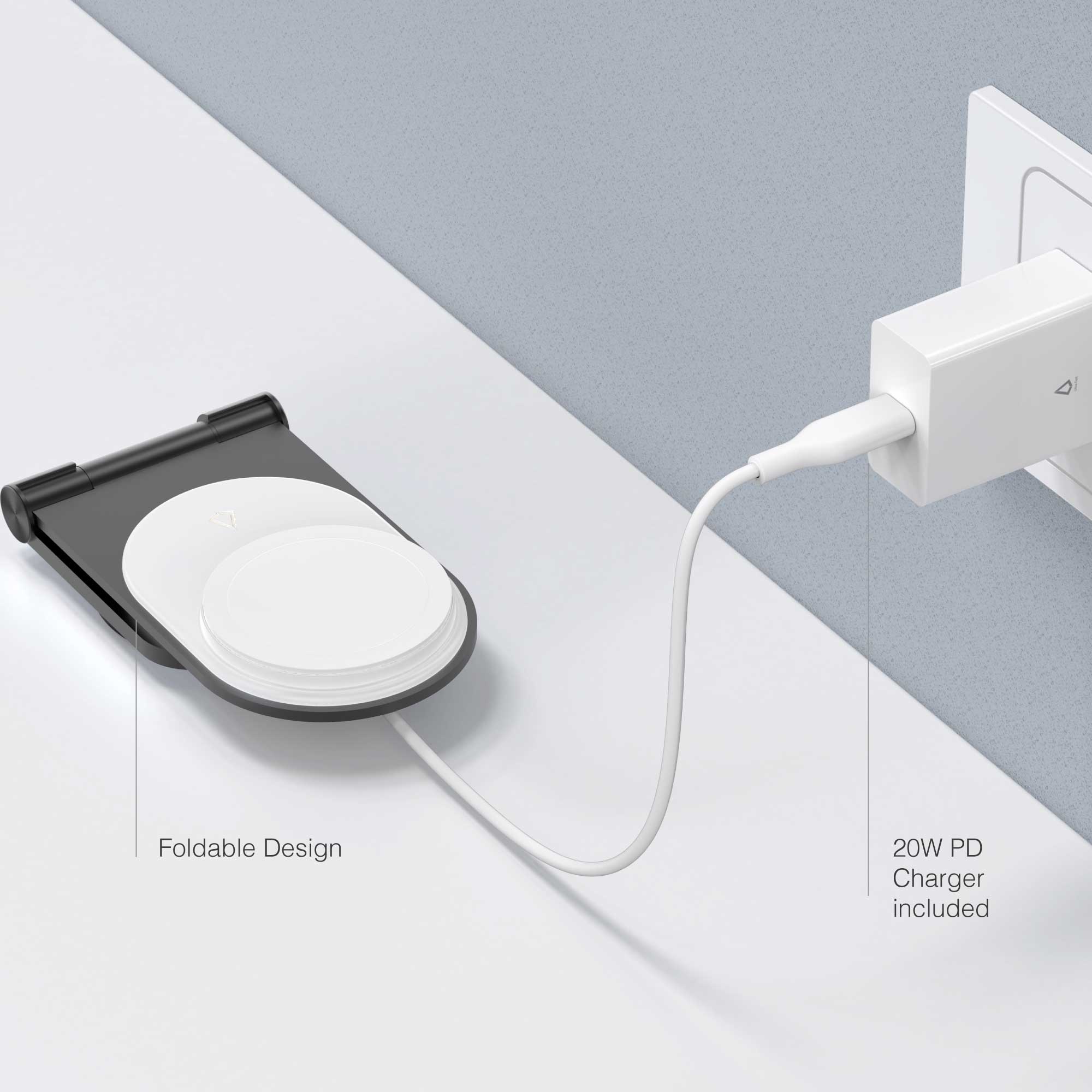 Chargeur sans fil Mag Stream Stand 15 W (Noir minuit)