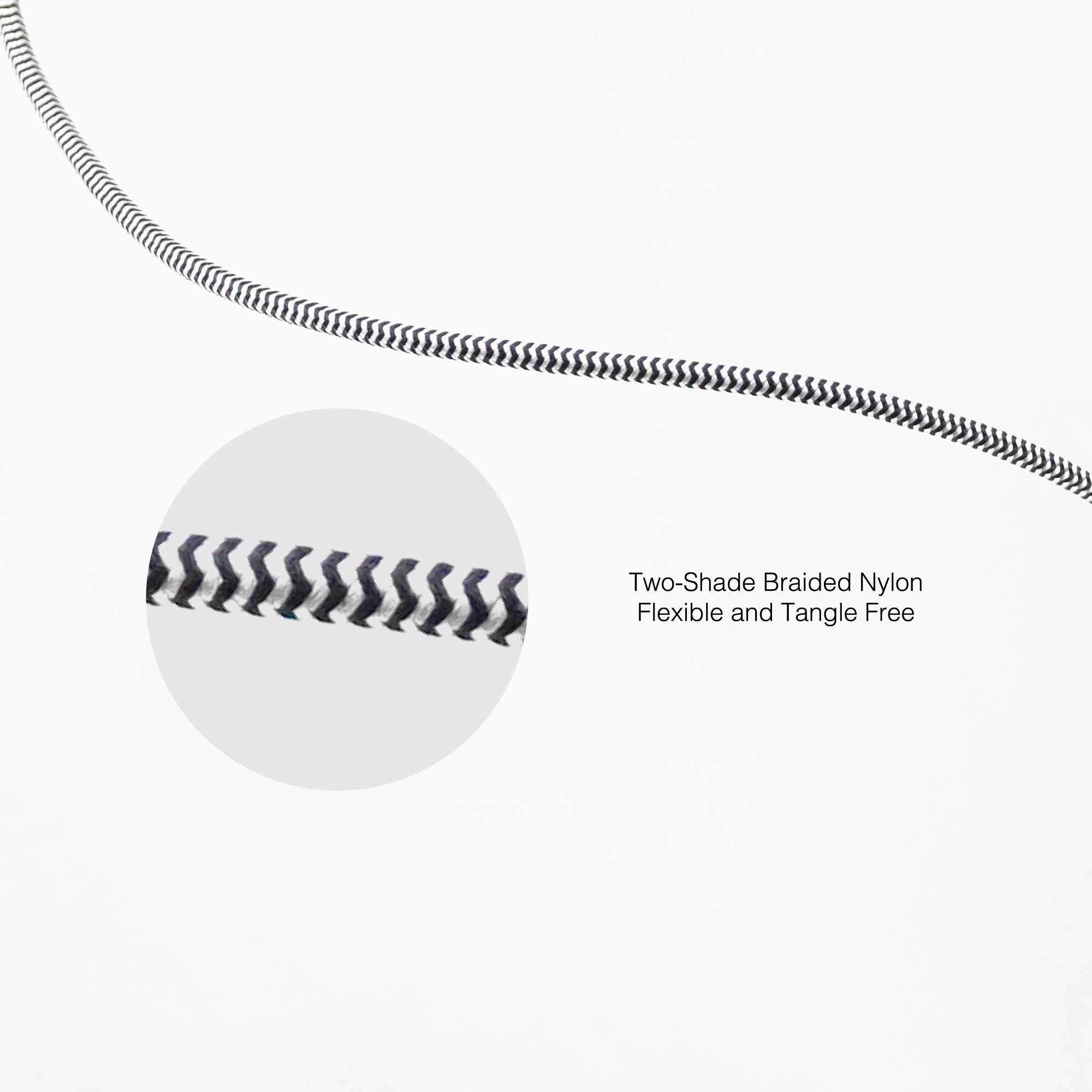 Câble tressé de 2,13 m (câble USB-C vers Lightning)