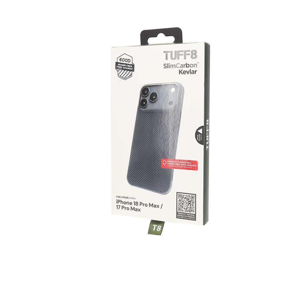 iPhone 18 Pro Max / 17 Pro Max SlimCarbon Kevlar-Hülle