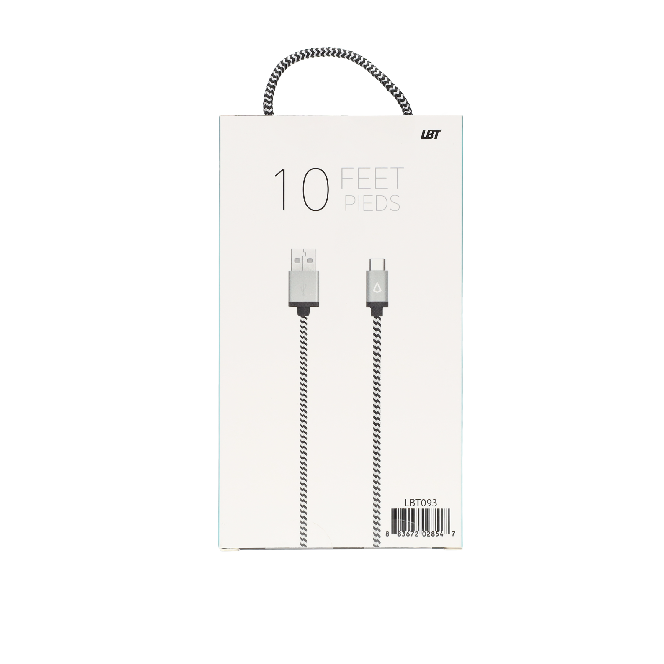 Câble tressé de 3 m (câble USB-A vers USB-C)