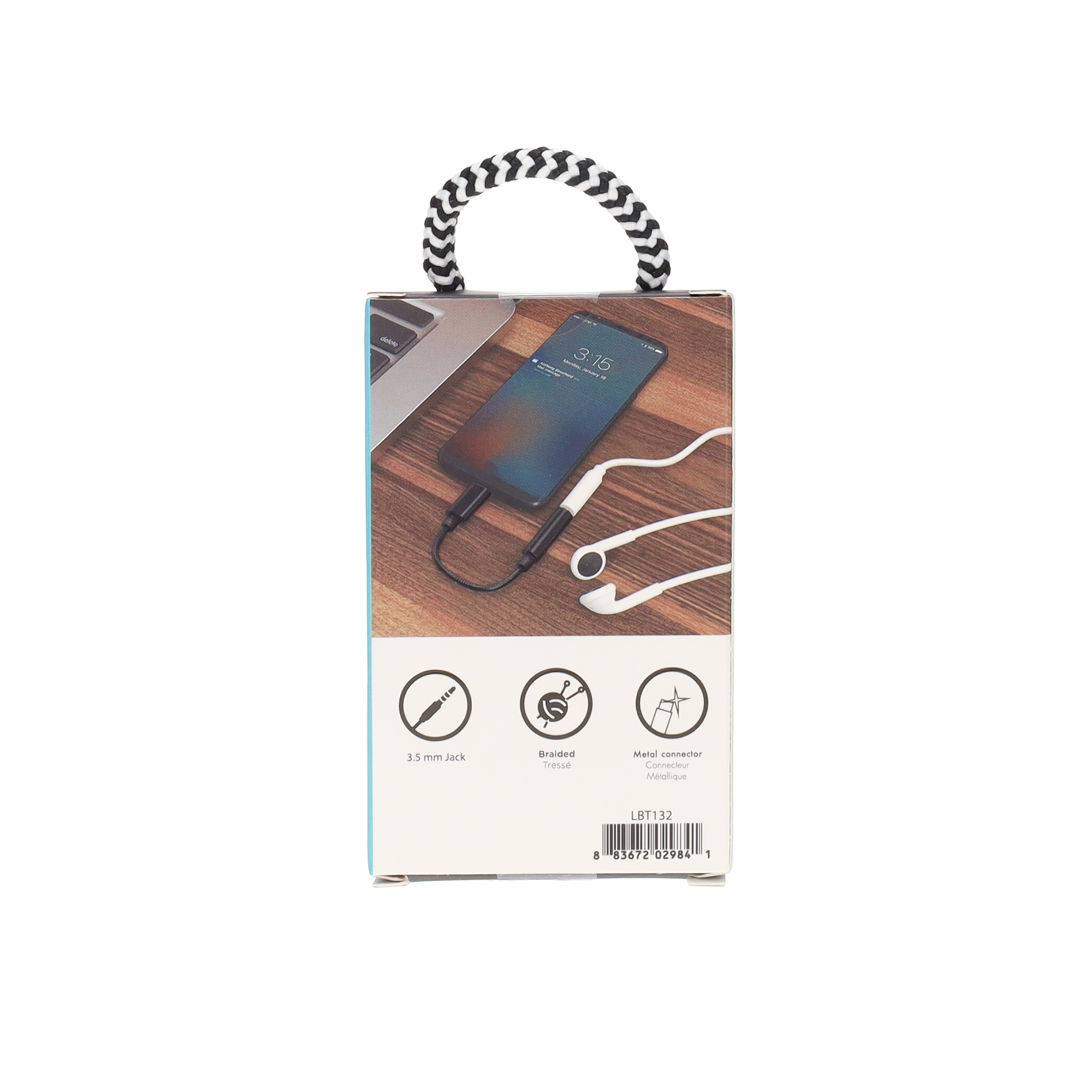 Adaptateur pour prise casque (3,5 mm vers USB-C)