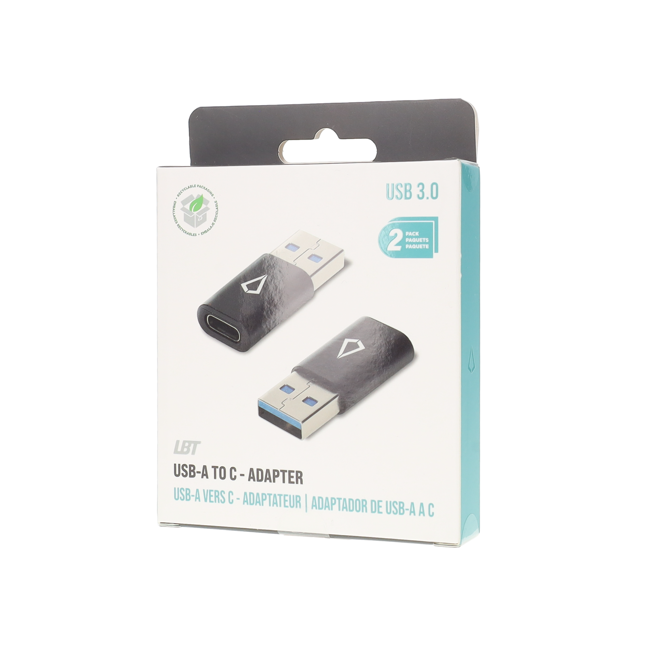 Adaptateur USB-A vers USB-C (lot de 2)