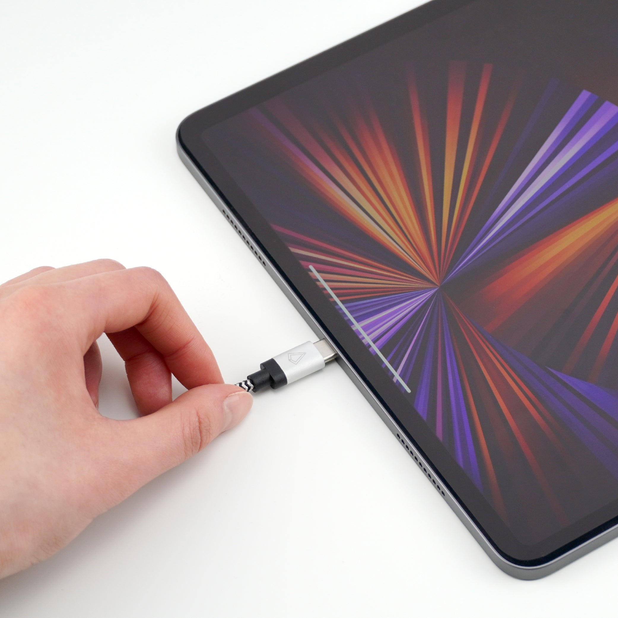 Câble tressé de 30 cm (câble USB-A vers USB-C)