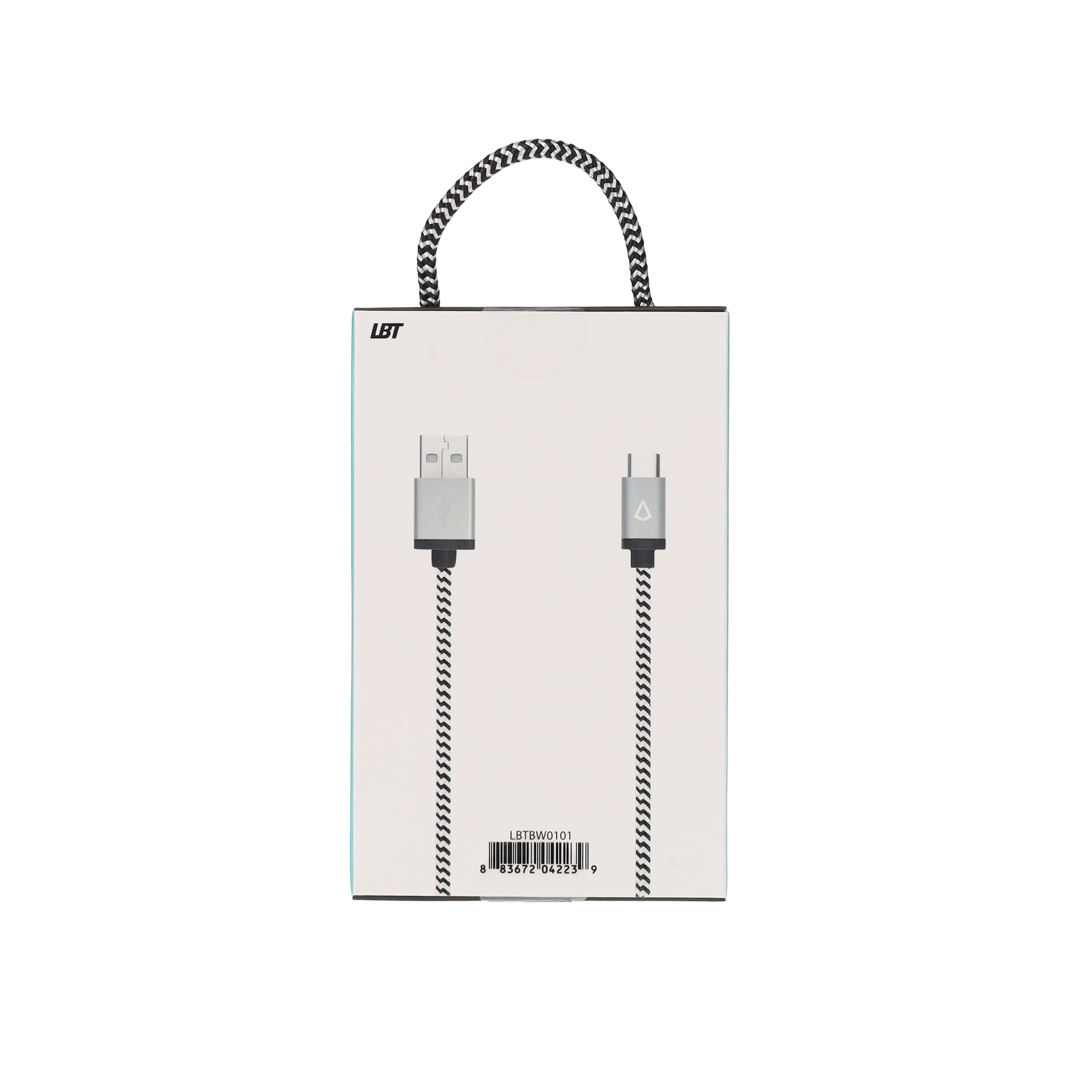 Câble tressé de 30 cm (câble USB-A vers USB-C)