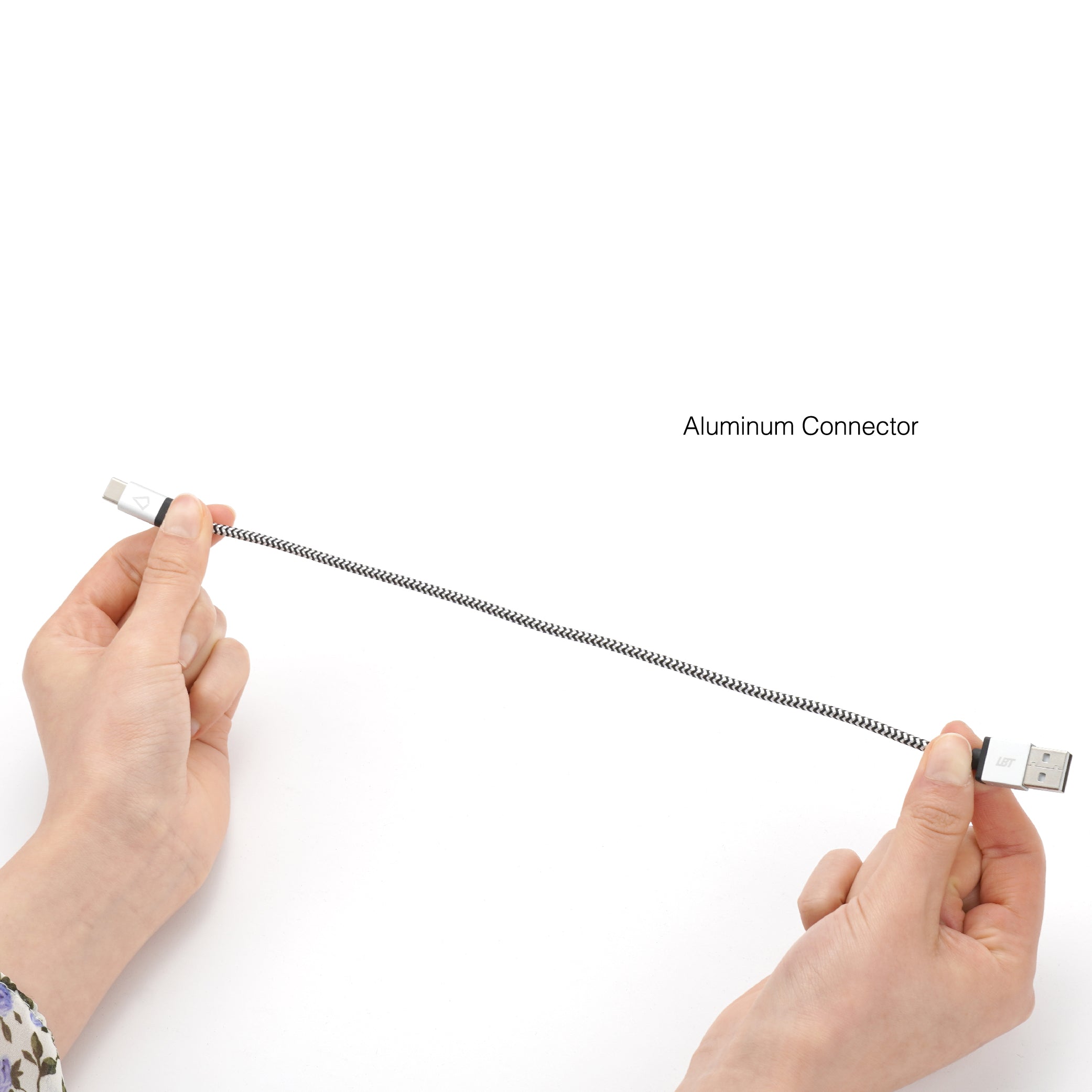 Câble tressé de 30 cm (câble USB-A vers USB-C)