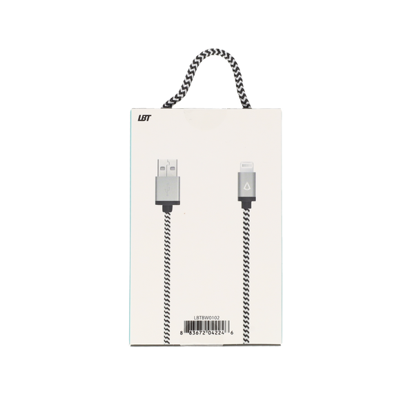 Câble tressé de 30 cm (câble USB-A vers Lightning)