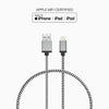 Câble tressé de 30 cm (câble USB-A vers Lightning)