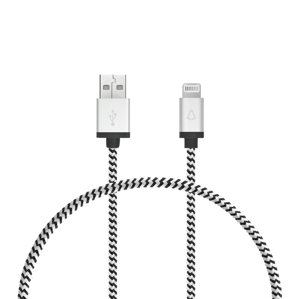 Câble tressé de 30 cm (câble USB-A vers Lightning)