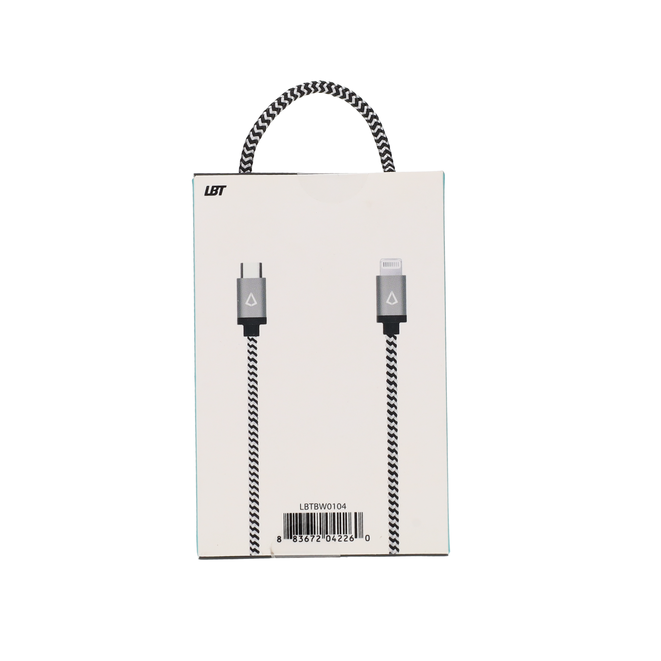 Câble tressé de 30 cm (câble USB-C vers Lightning)