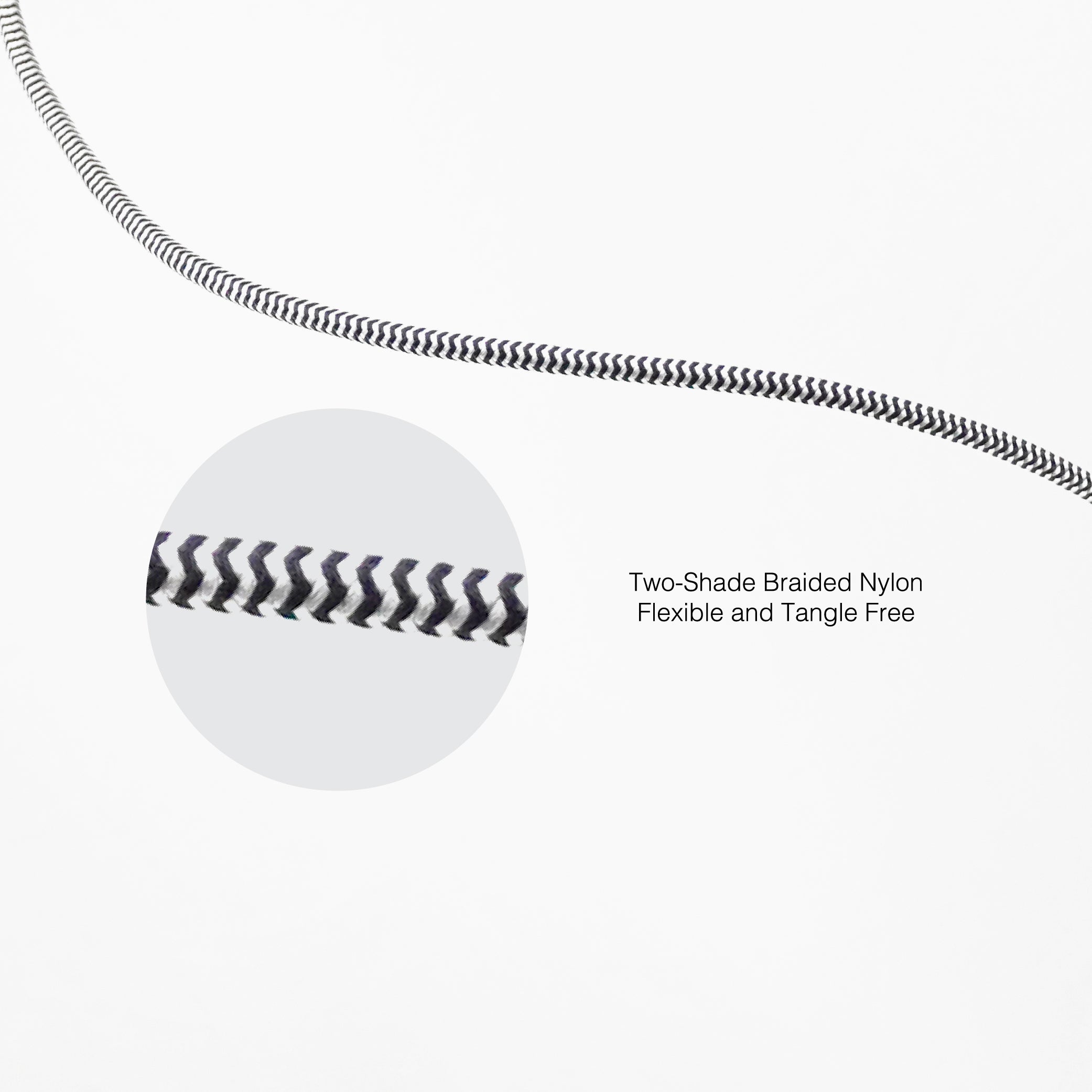 Câble tressé de 30 cm (câble USB-C vers C)
