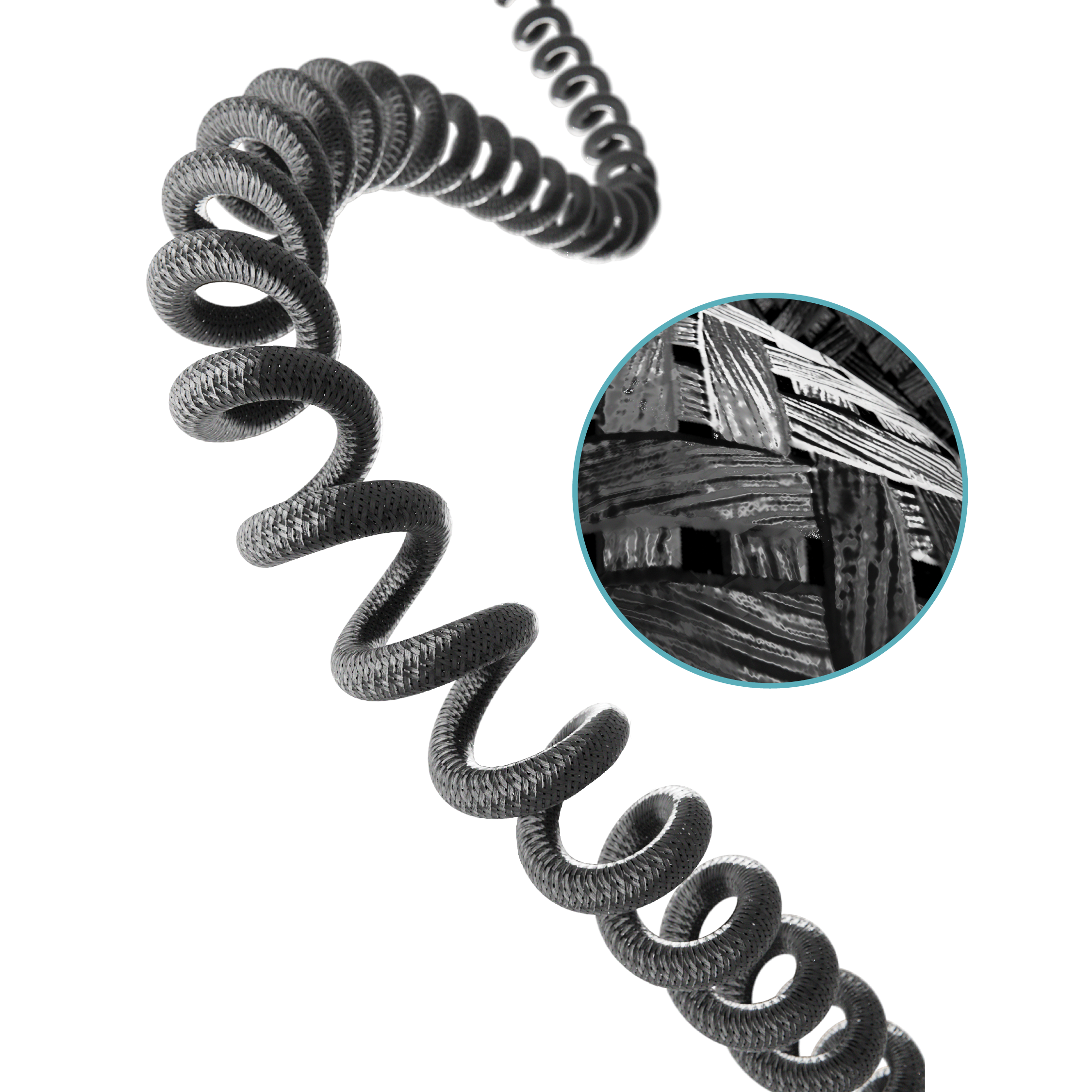 Câble spiralé de 1,2 m (USB AC)