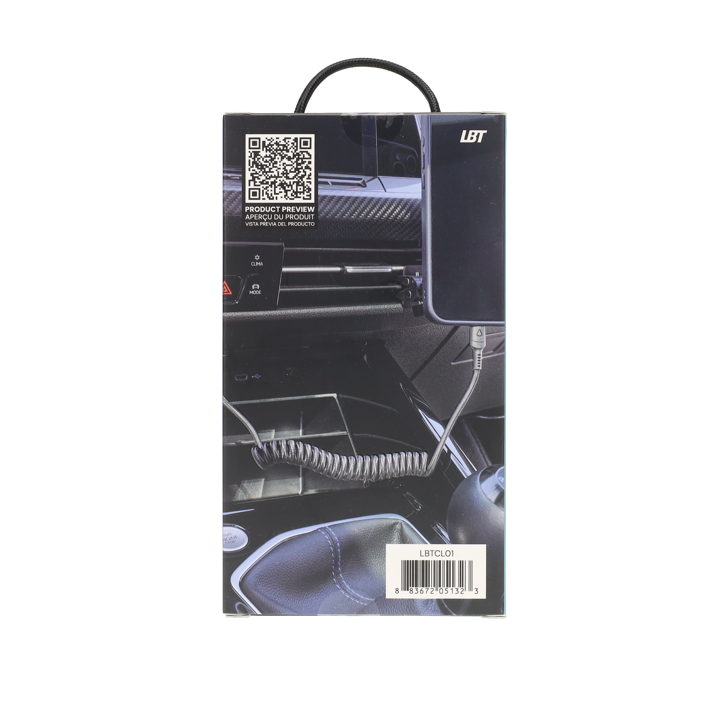 Câble spiralé de 1,2 m (USB AC)