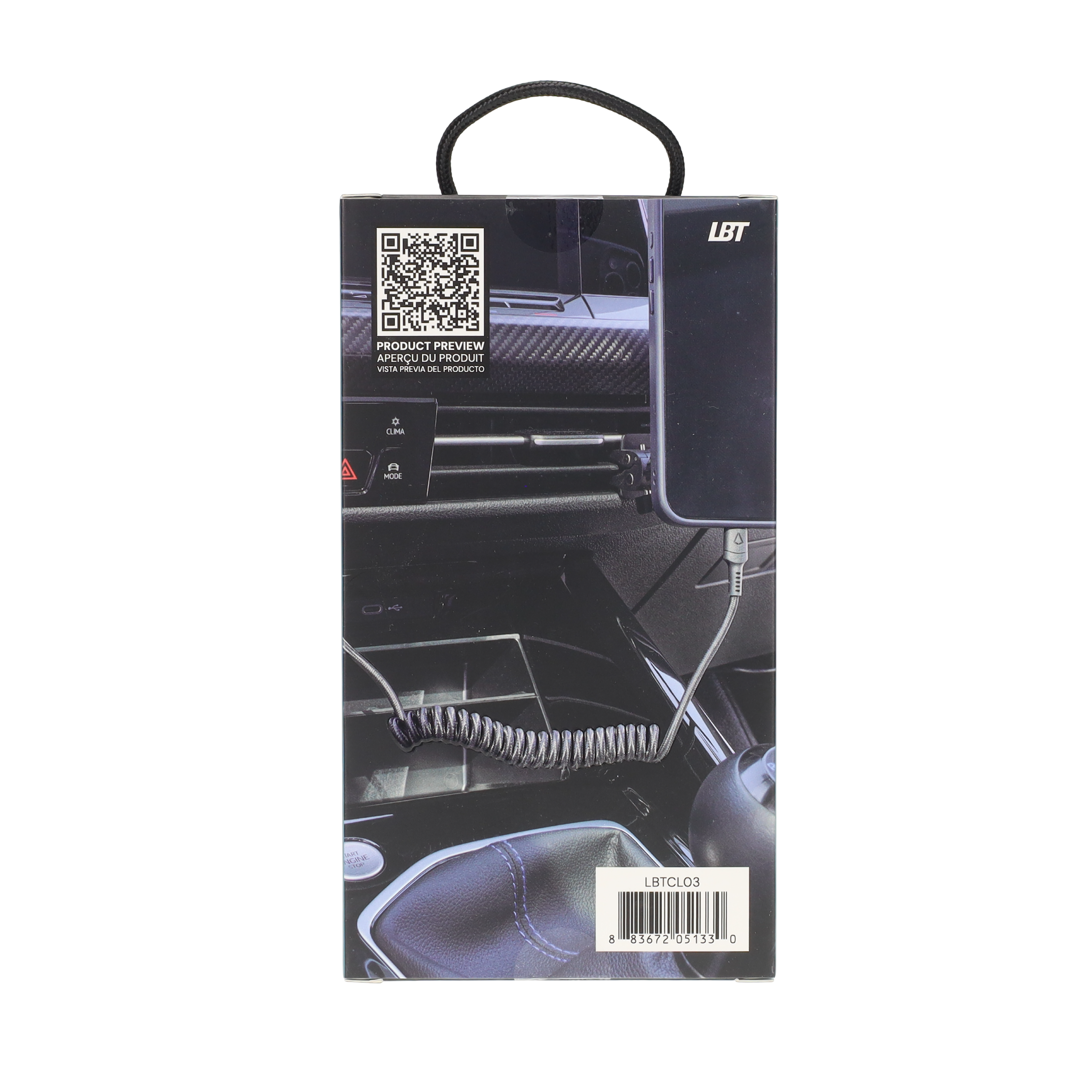4 ft Coiled Cable (USB C-C)