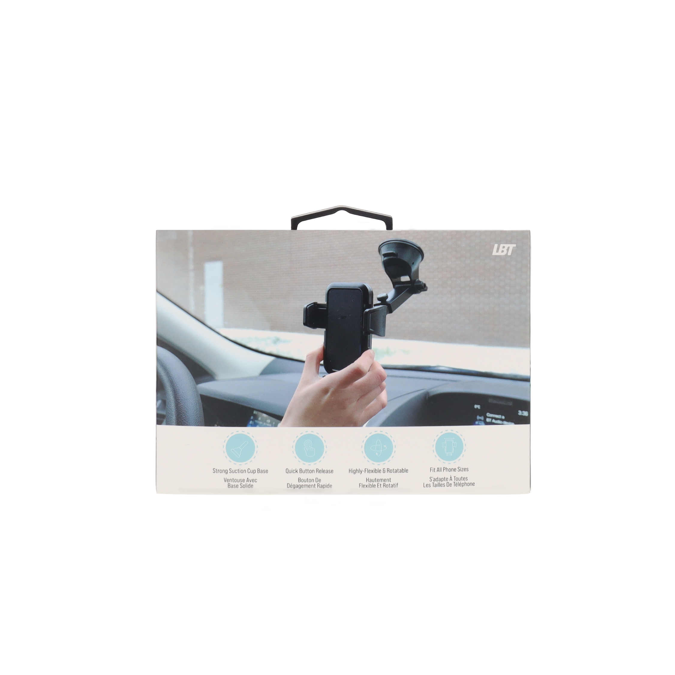 Universal Car Phone Mount With Suction Cup