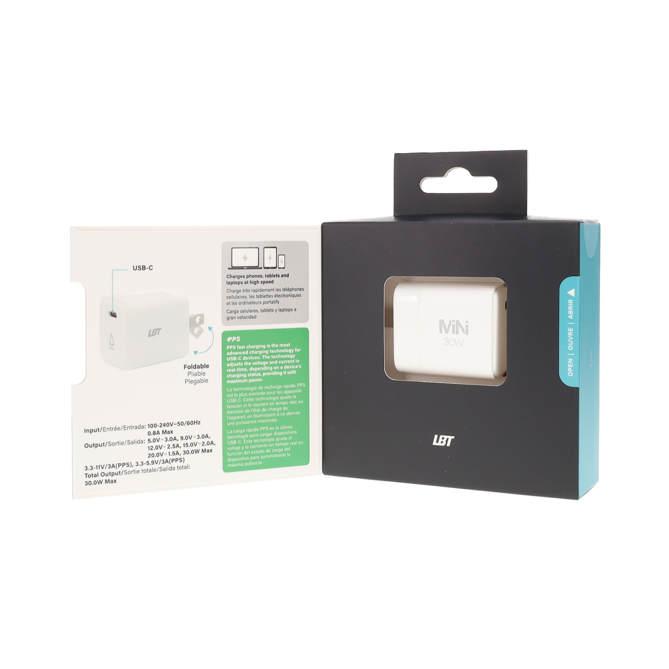 Chargeur mural GaN PD 30 W (Mini)