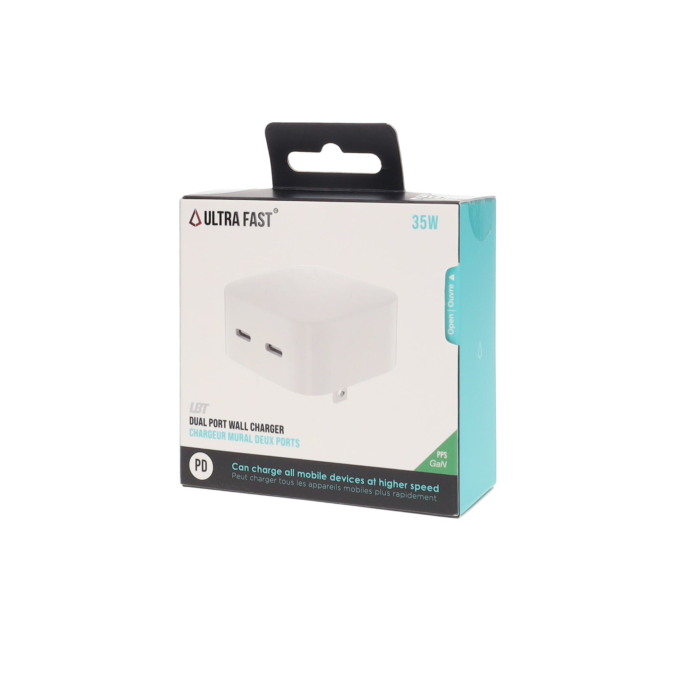Chargeur mural GaN PD double port 35 W (MiNi) 