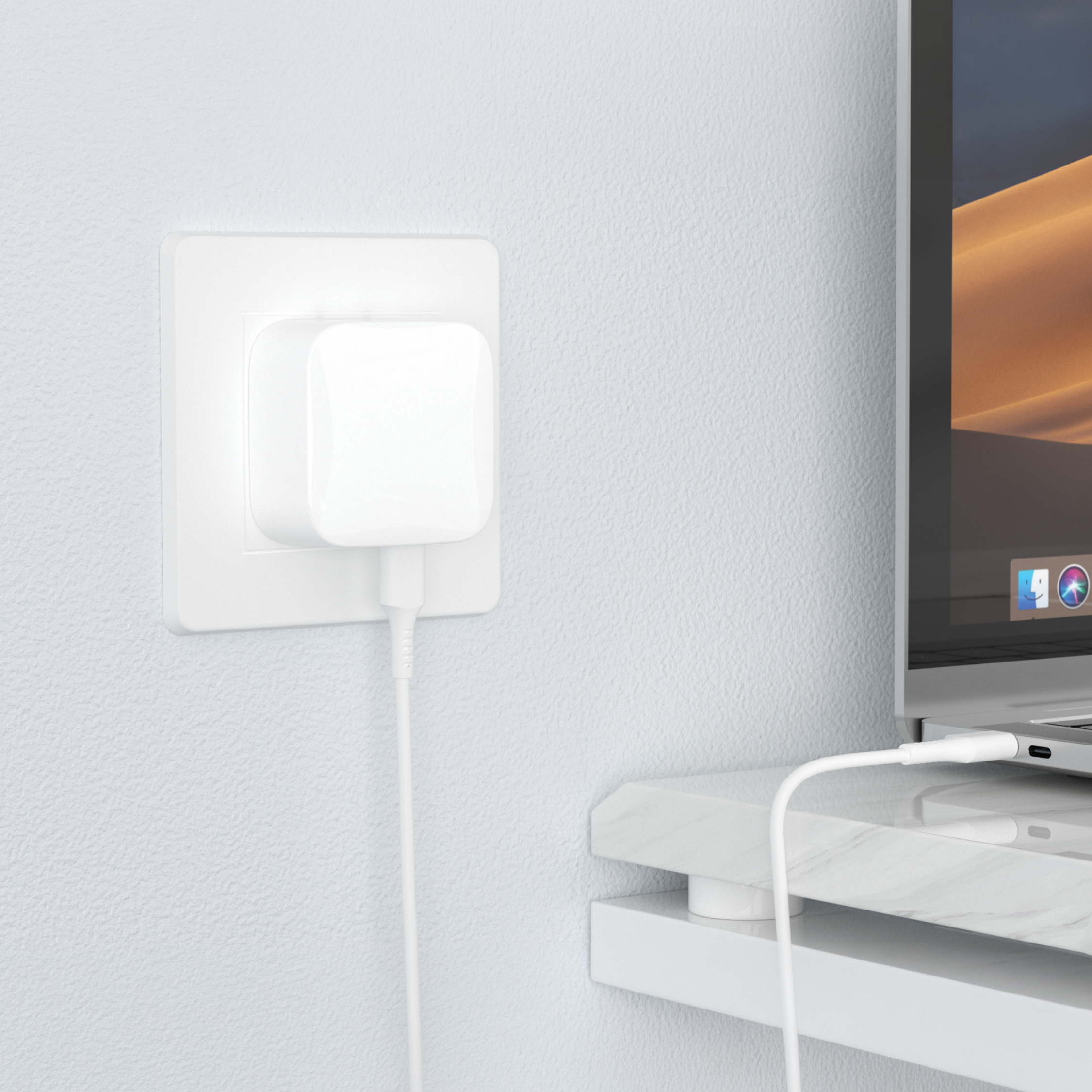 Chargeur mural GaN PD double port 35 W (MiNi) 
