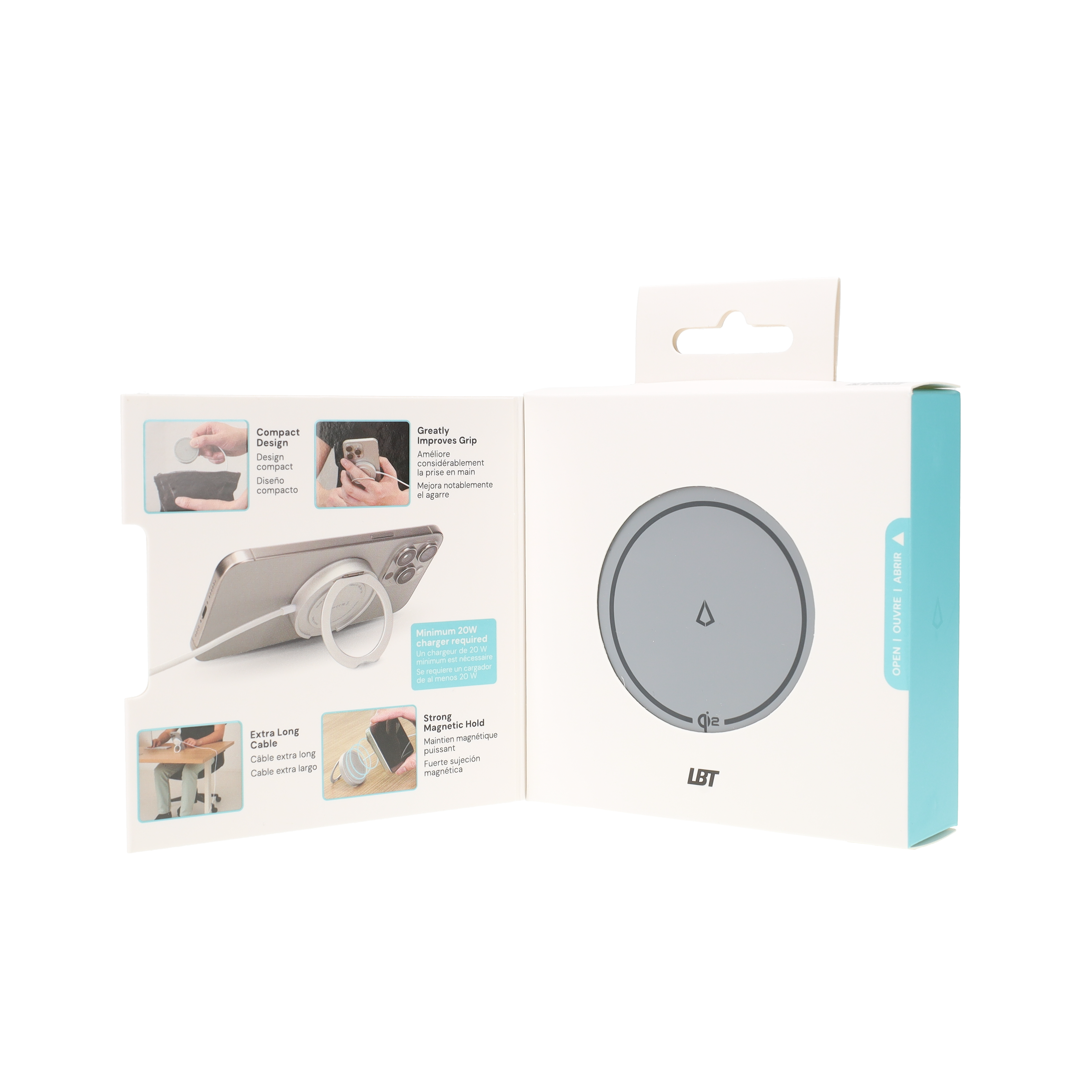 15W Magnetic Wireless Charger (with 6 ft USB-C Cable)