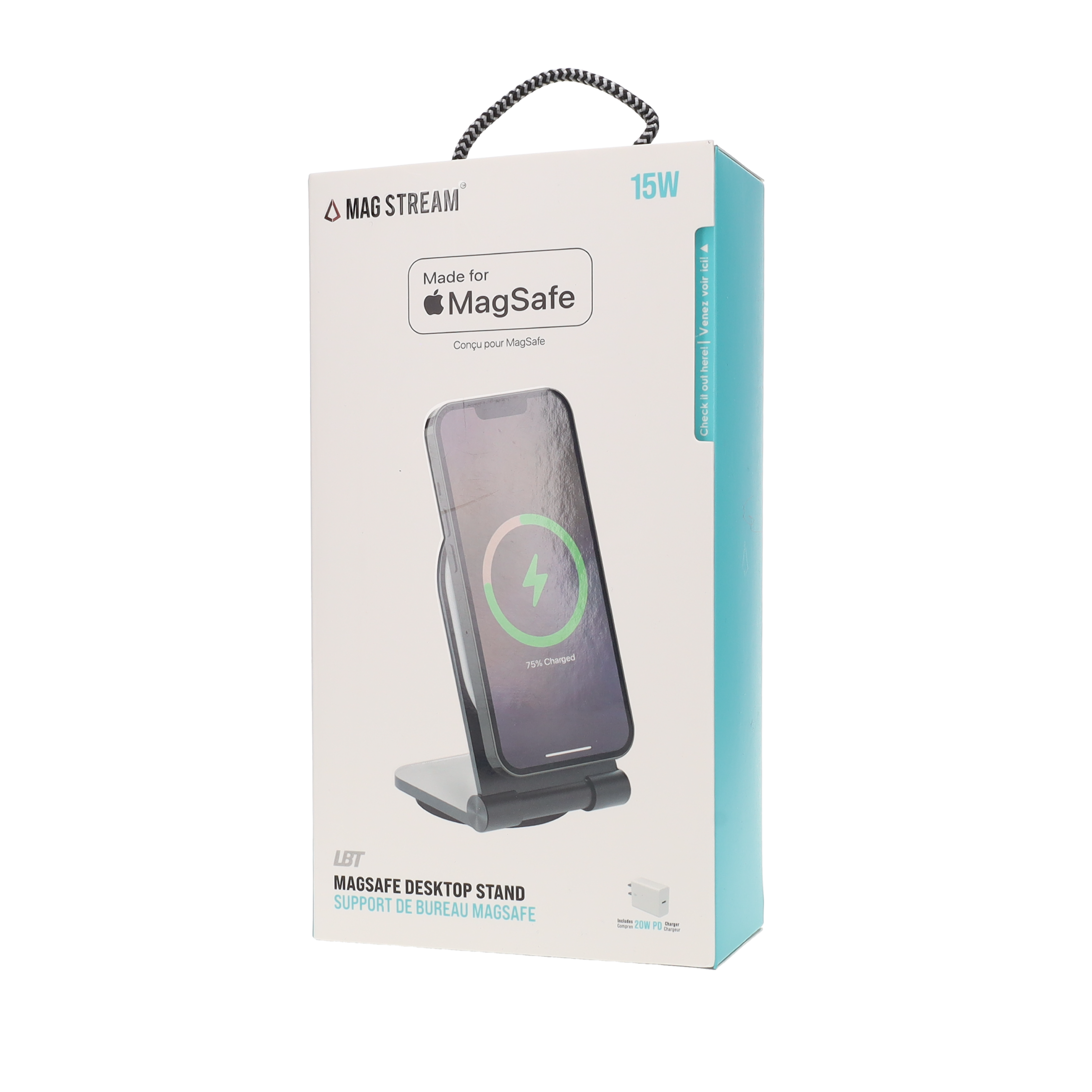 15W Mag Stream Stand Wireless Charger (Midnight Black)