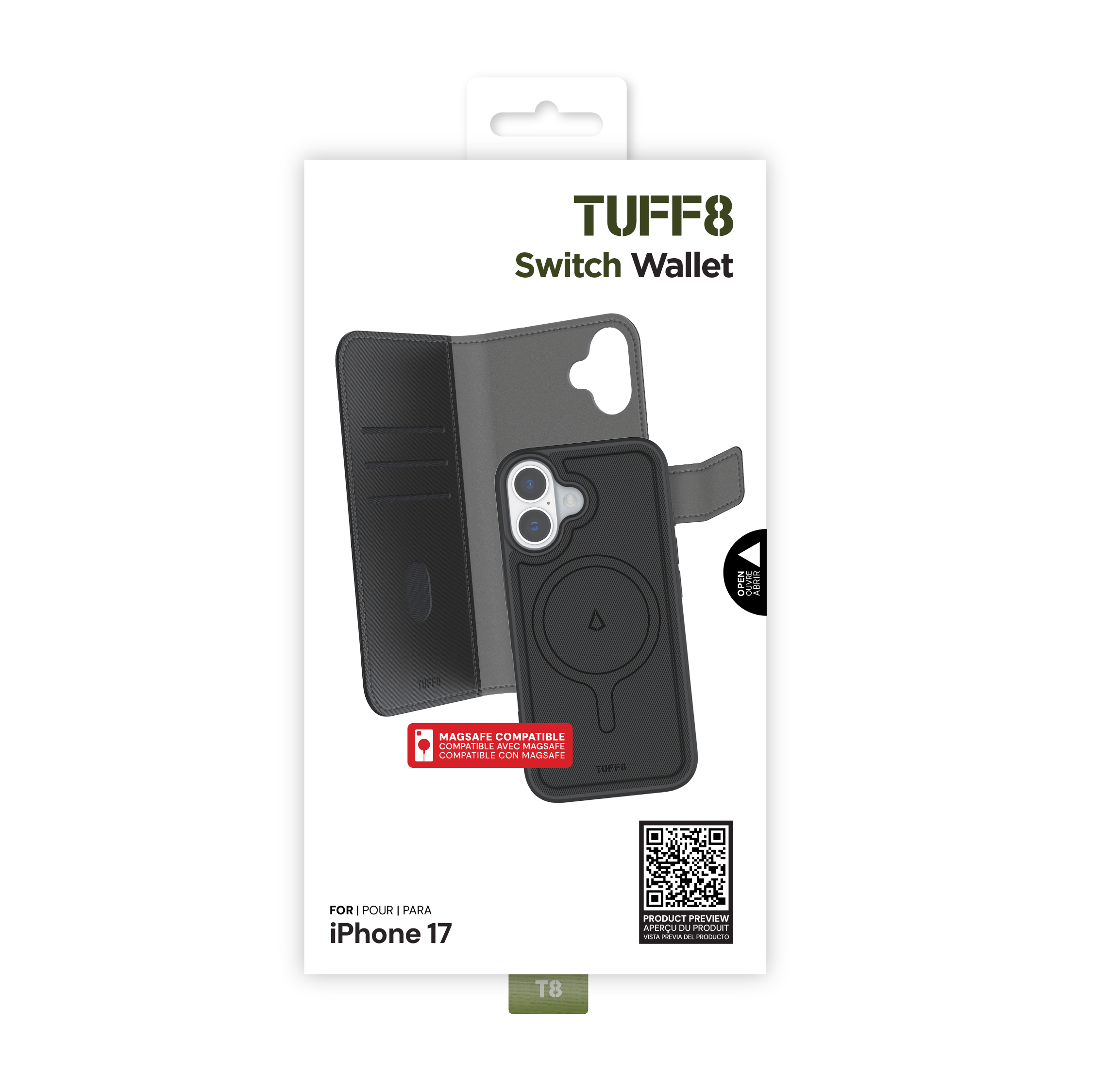 Étui portefeuille pour iPhone 17 Switch