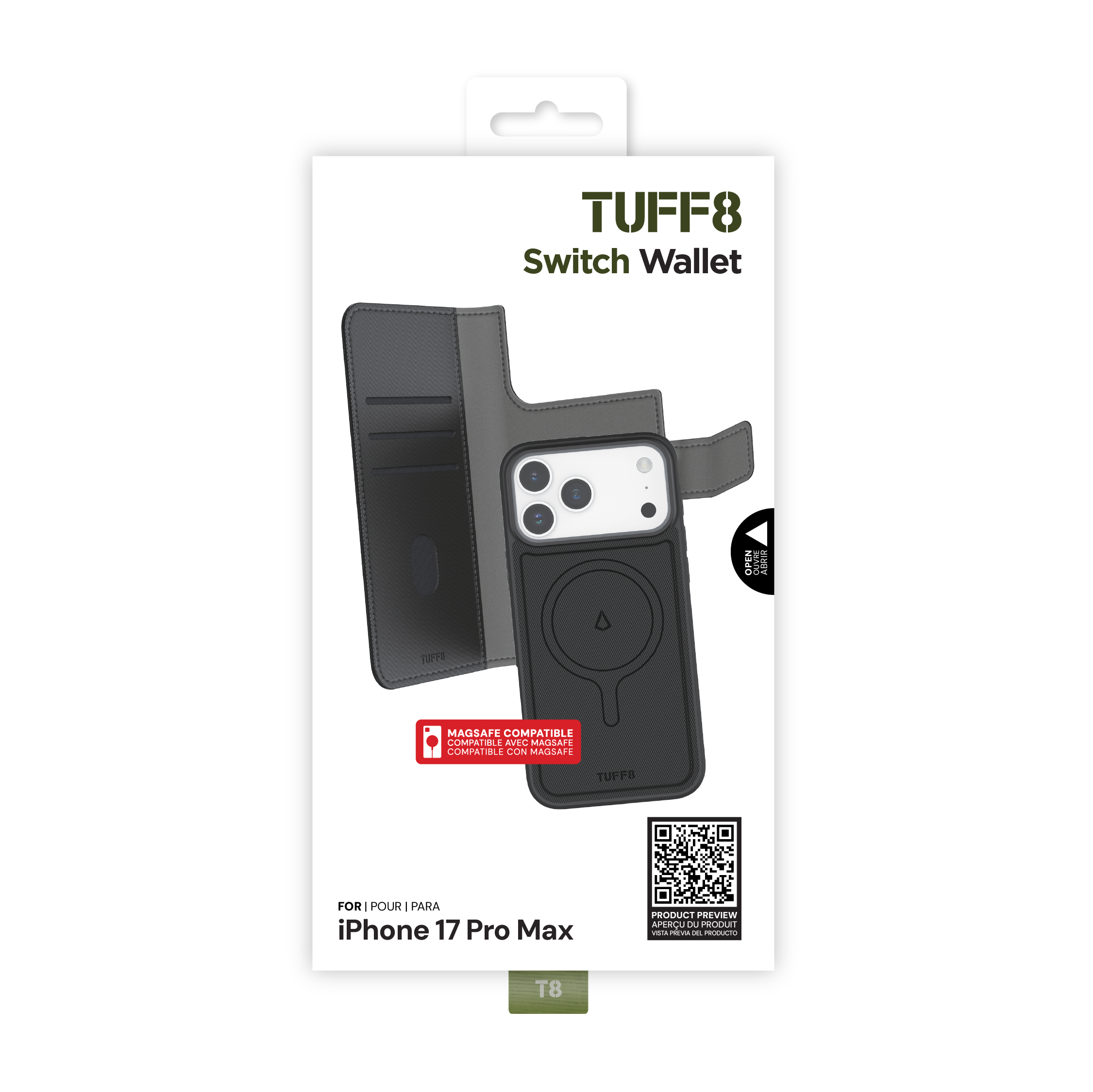 Étui portefeuille Switch pour iPhone 17 Pro Max
