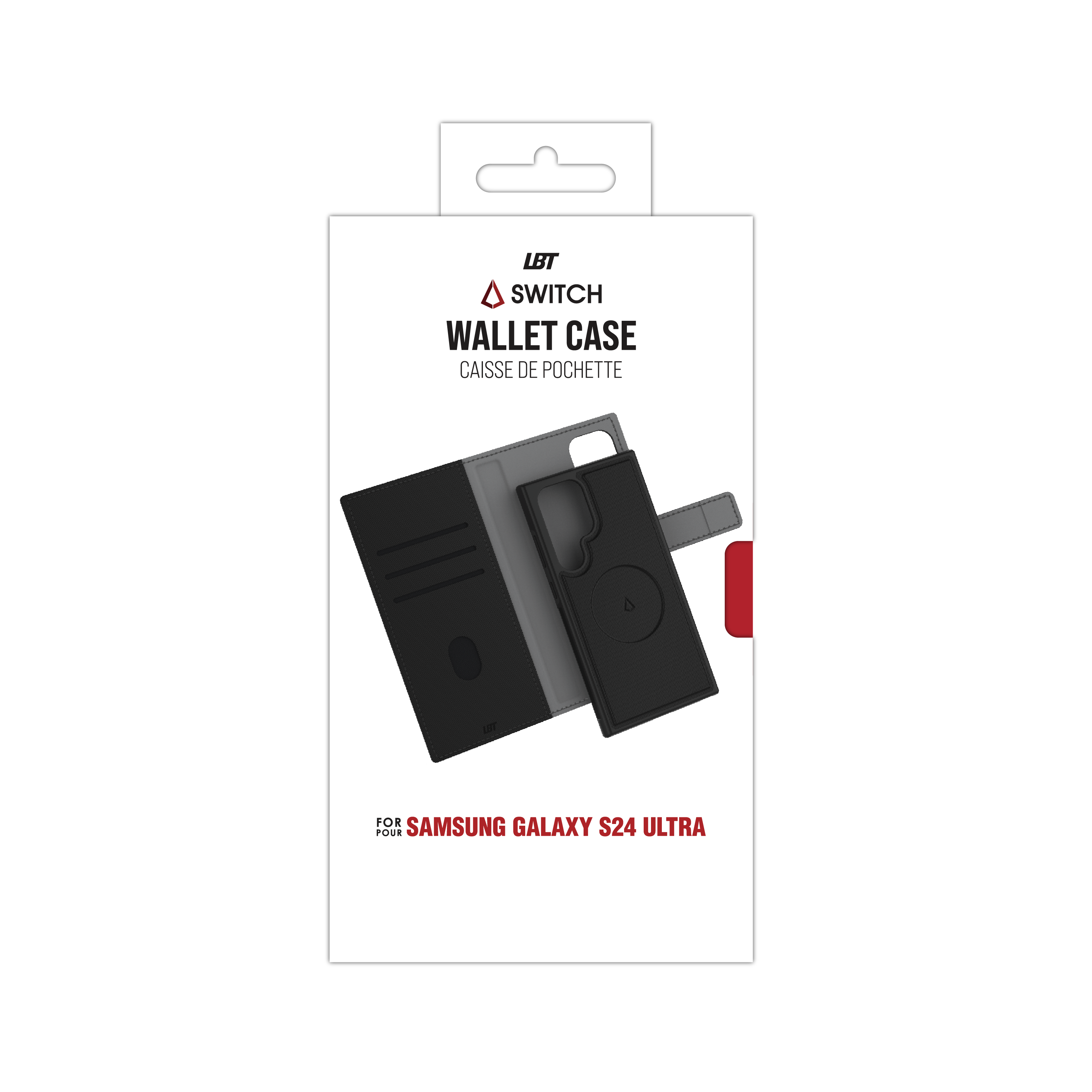 Étui portefeuille pour Samsung Galaxy S24 Ultra