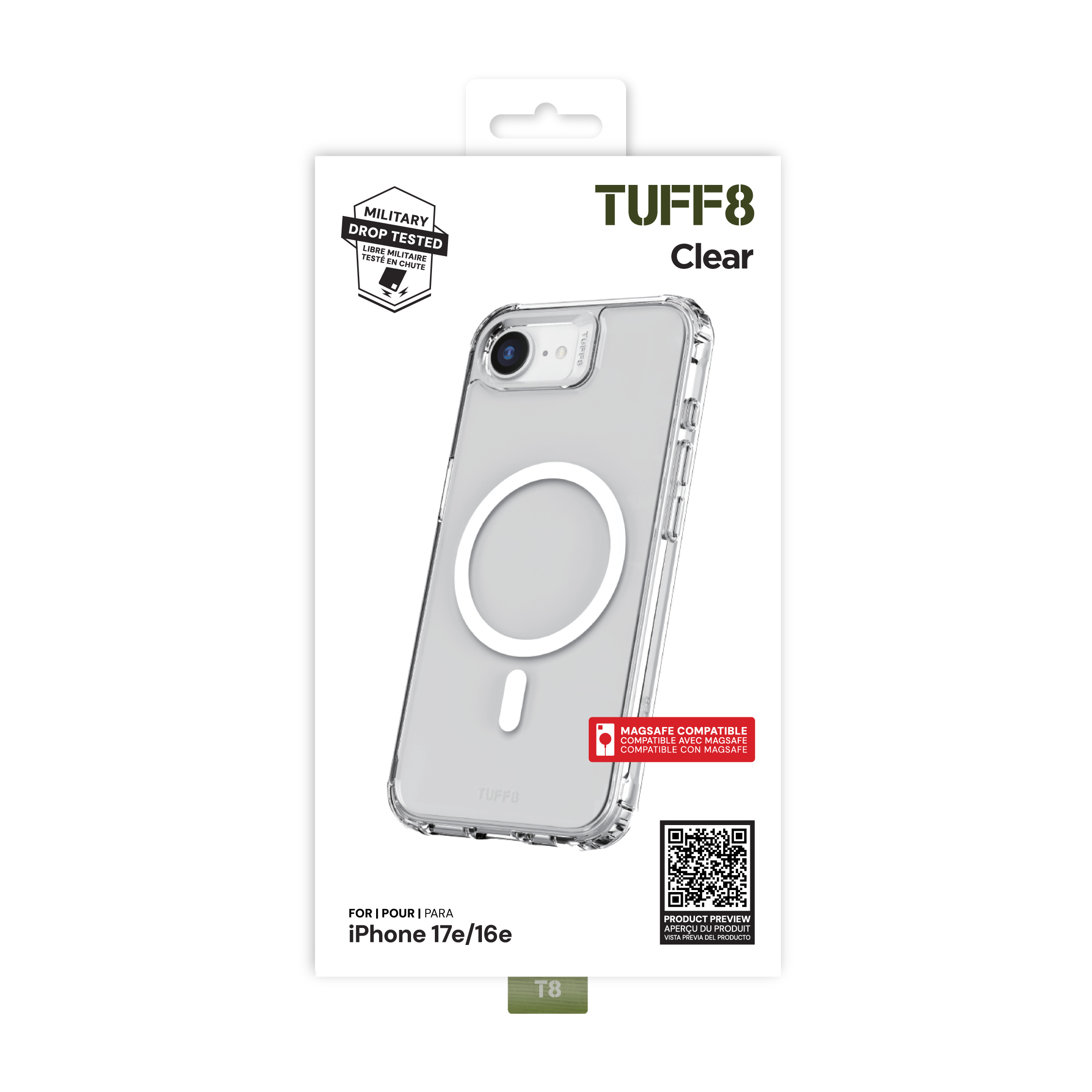 Coque transparente pour iPhone 16e