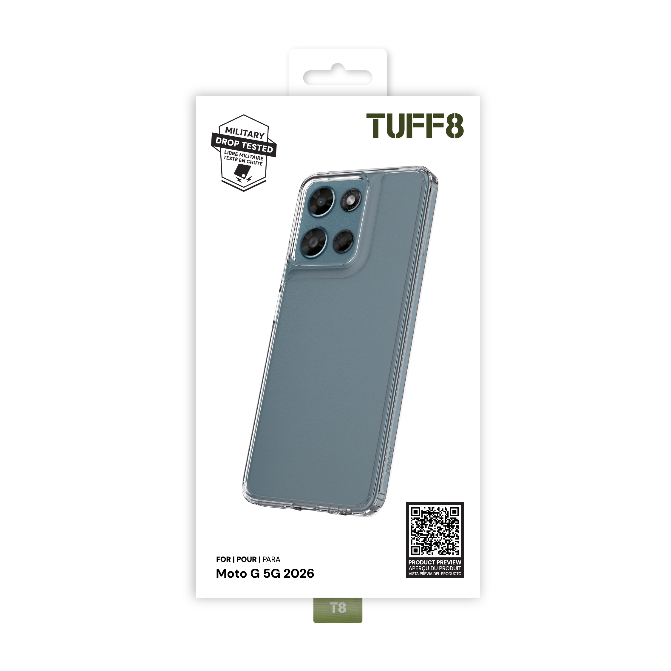 Étui transparent pour Motorola Moto G 2026