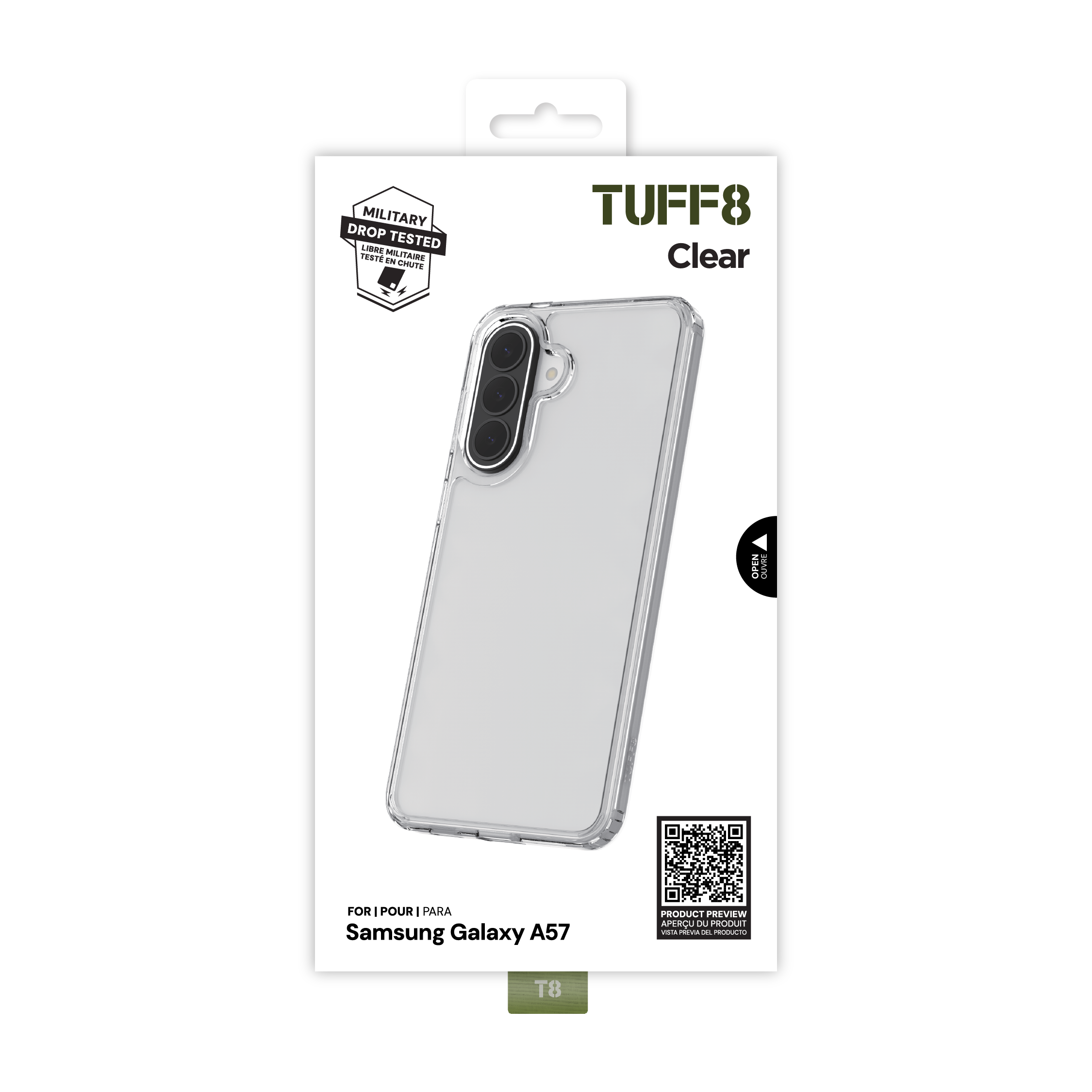 Coque transparente pour Samsung Galaxy A57