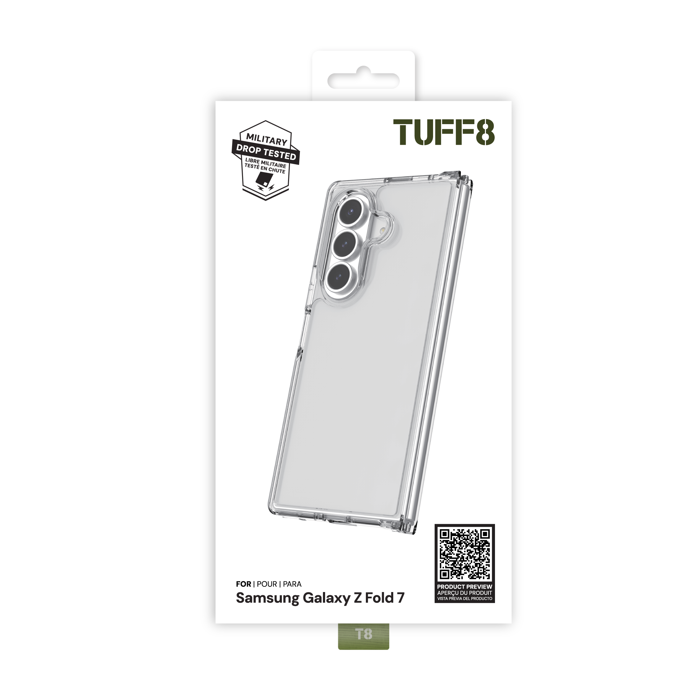 Samsung Galaxy Z Fold7 Clear Case
