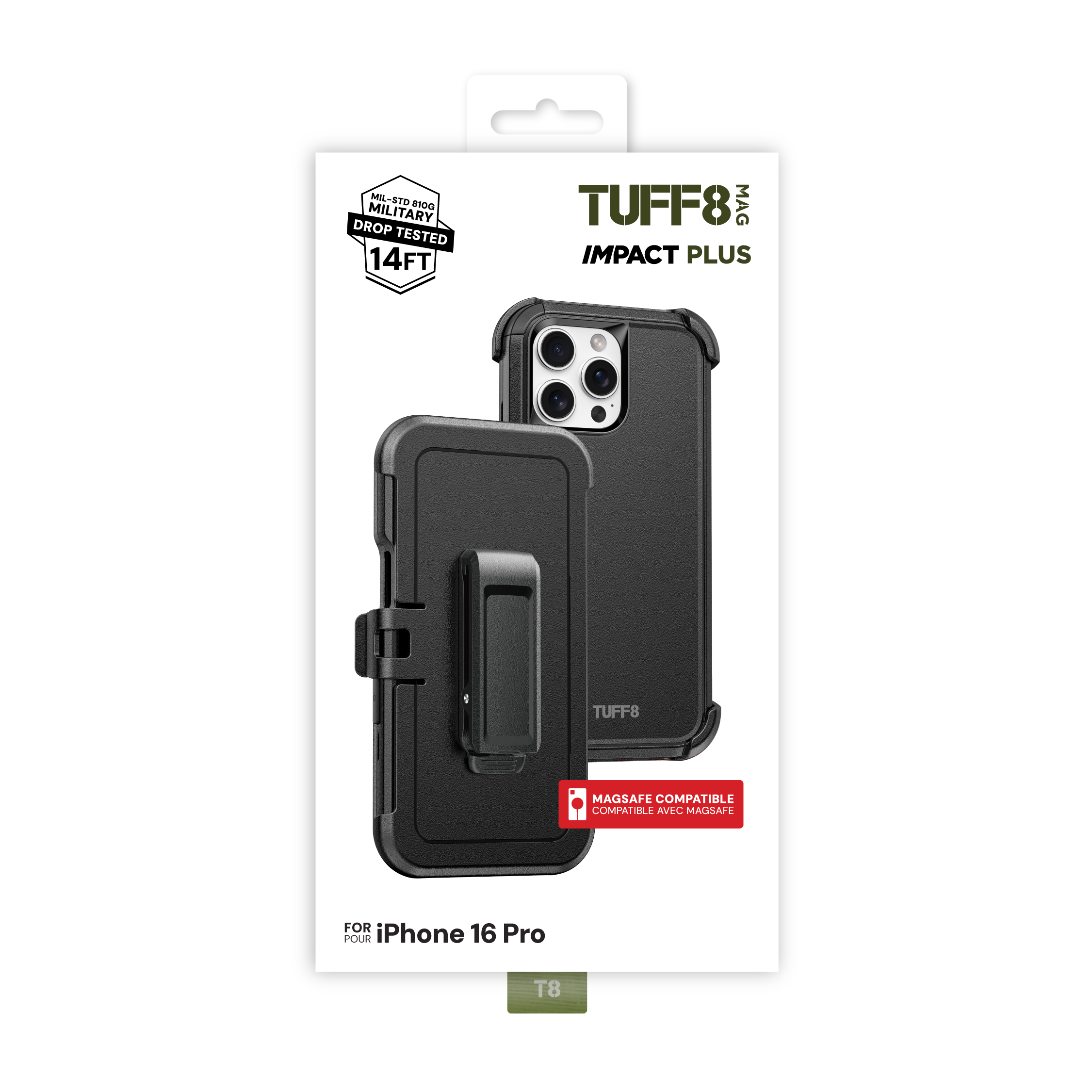 iPhone 16 Pro Impact Plus Case with Holster