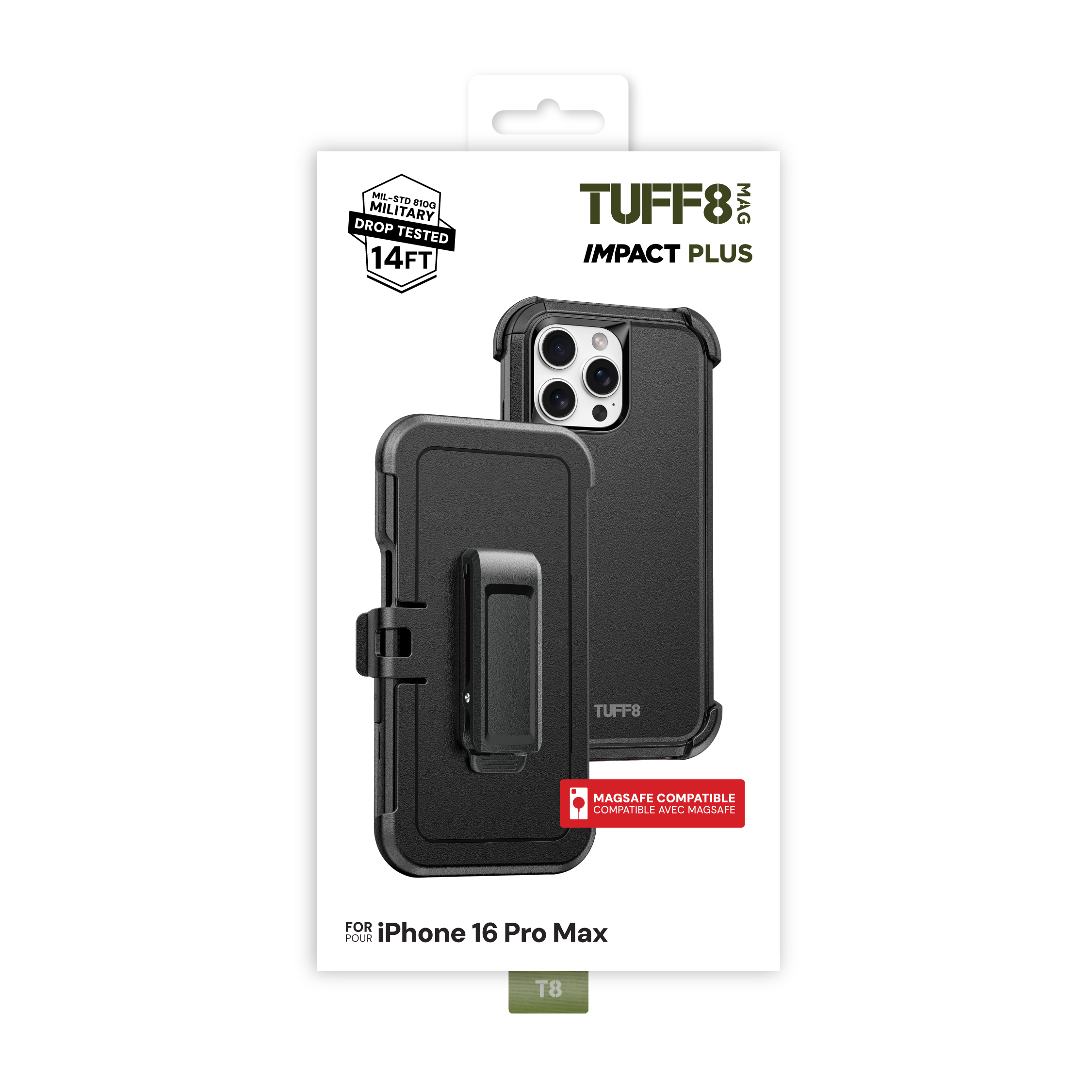 iPhone 16 Pro Max Impact Plus Case with Holster