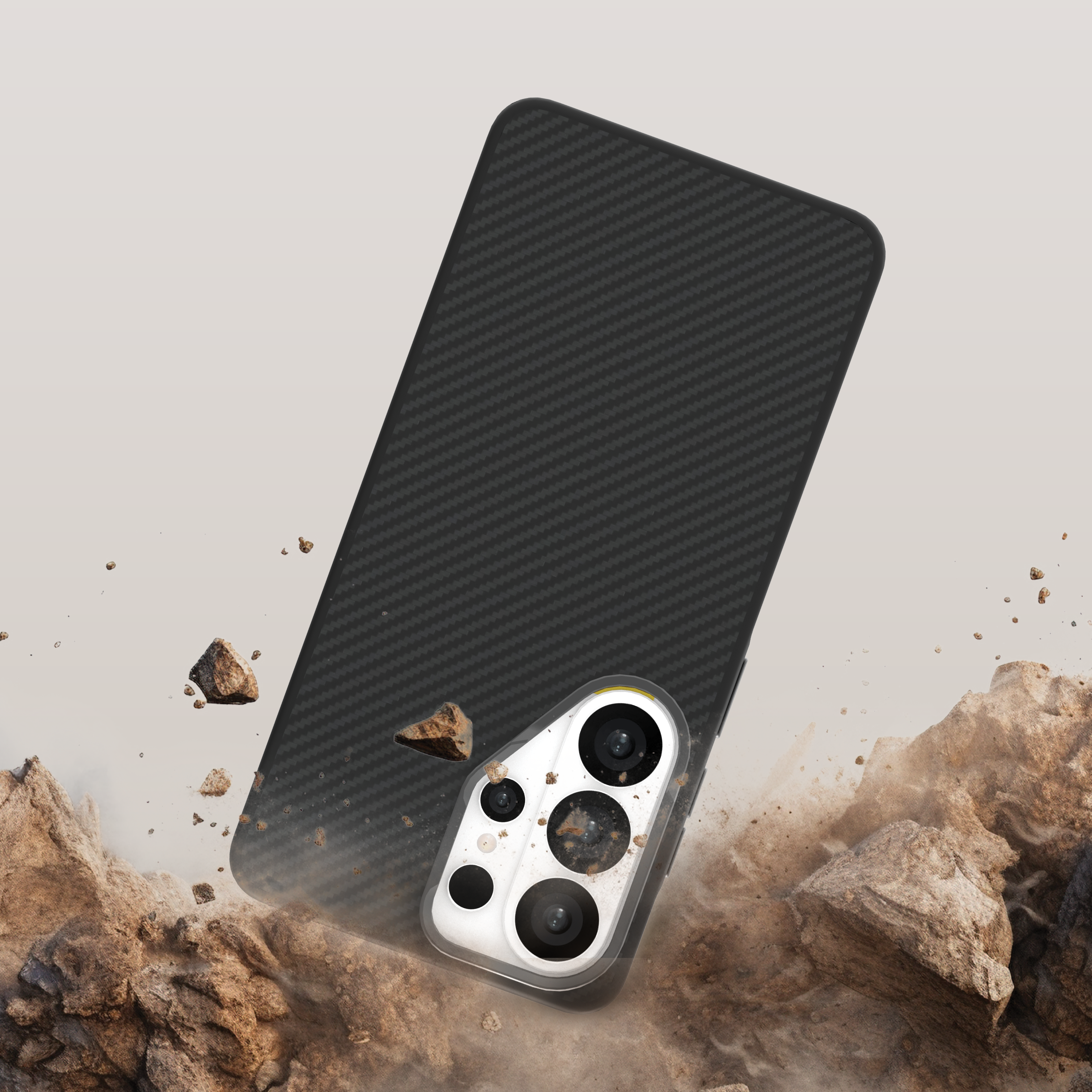 Étui ultra-fin en carbone compatible Qi2 pour Samsung Galaxy S26