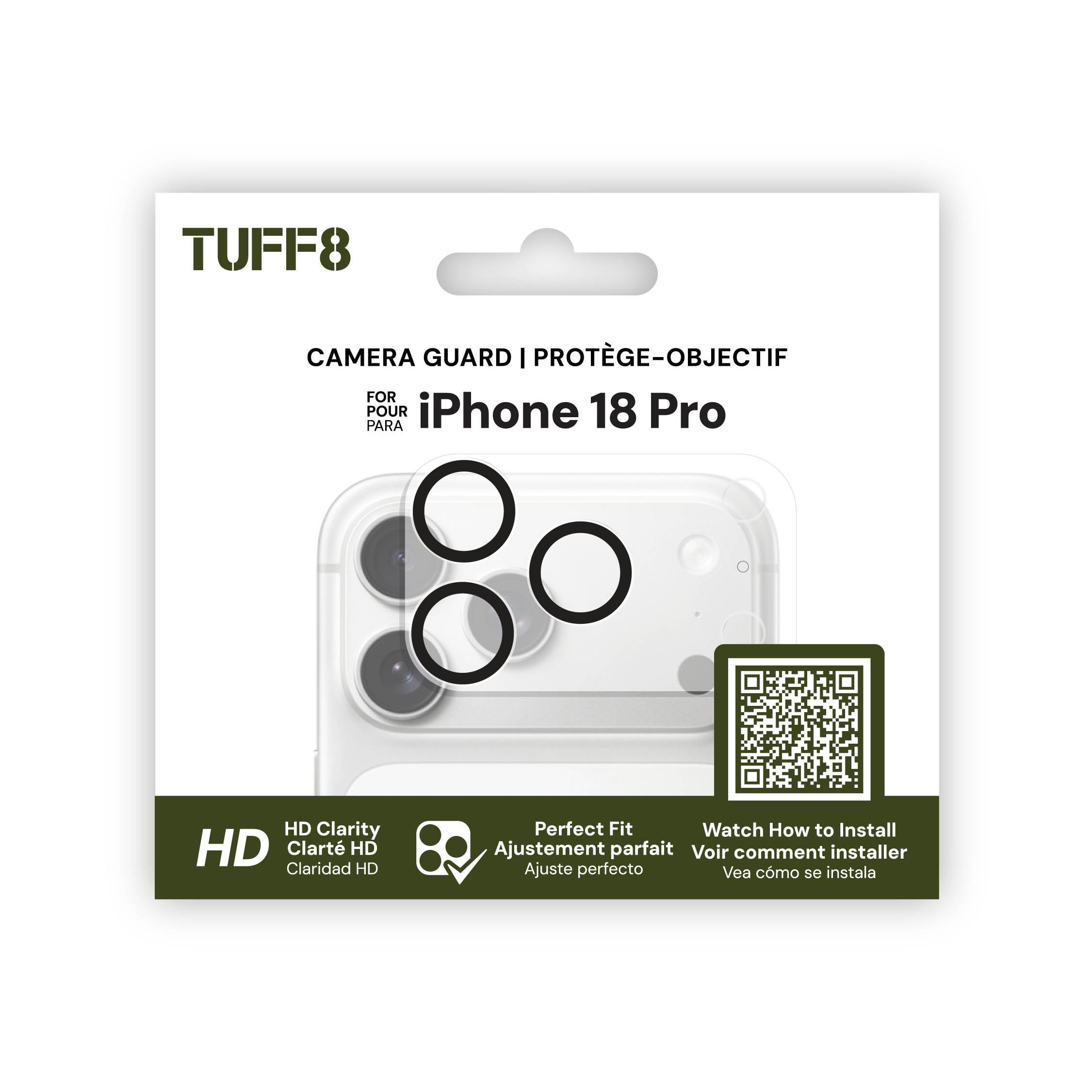 Protection d'appareil photo pour iPhone 17 Pro Max 