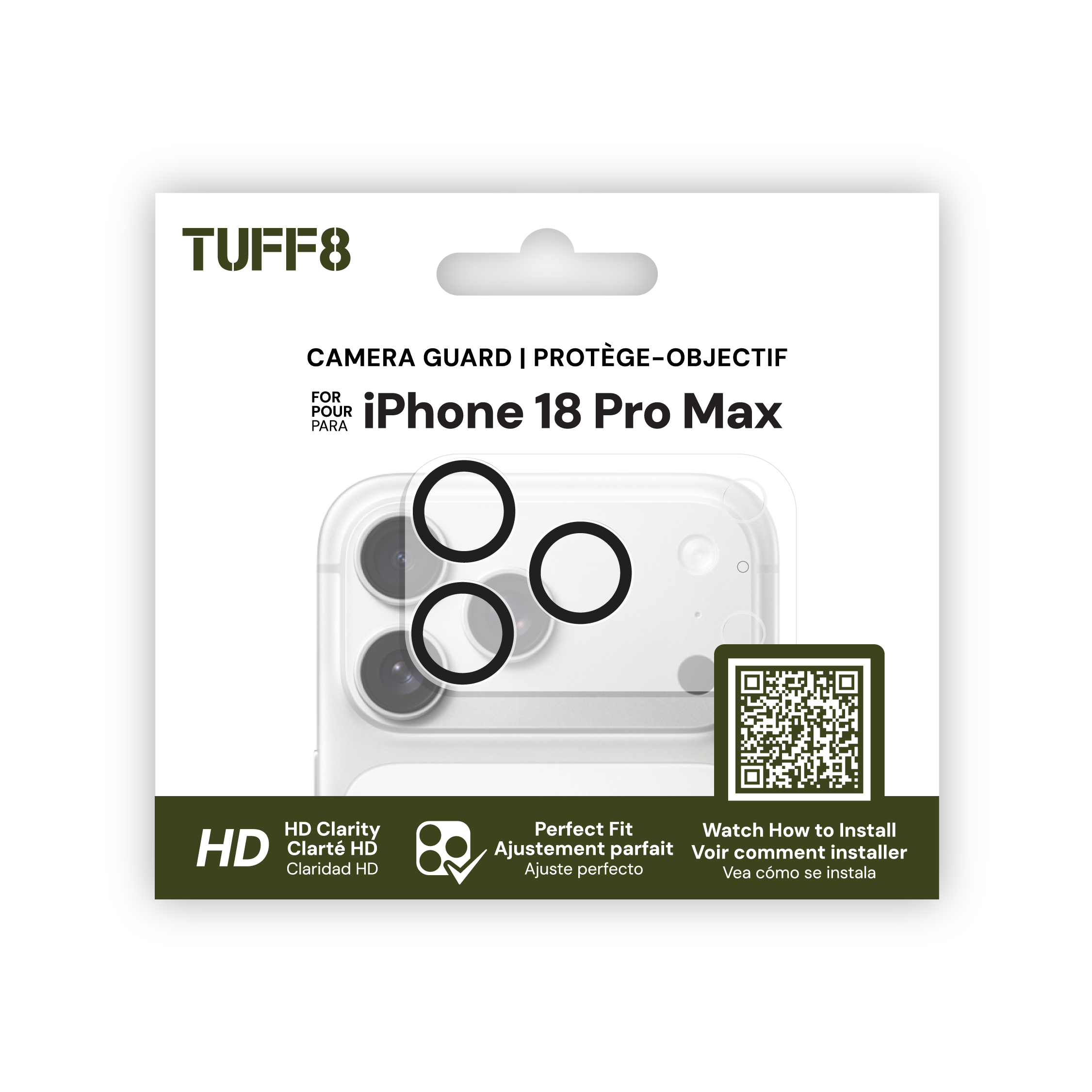 Protection d'appareil photo pour iPhone 17 Pro Max 