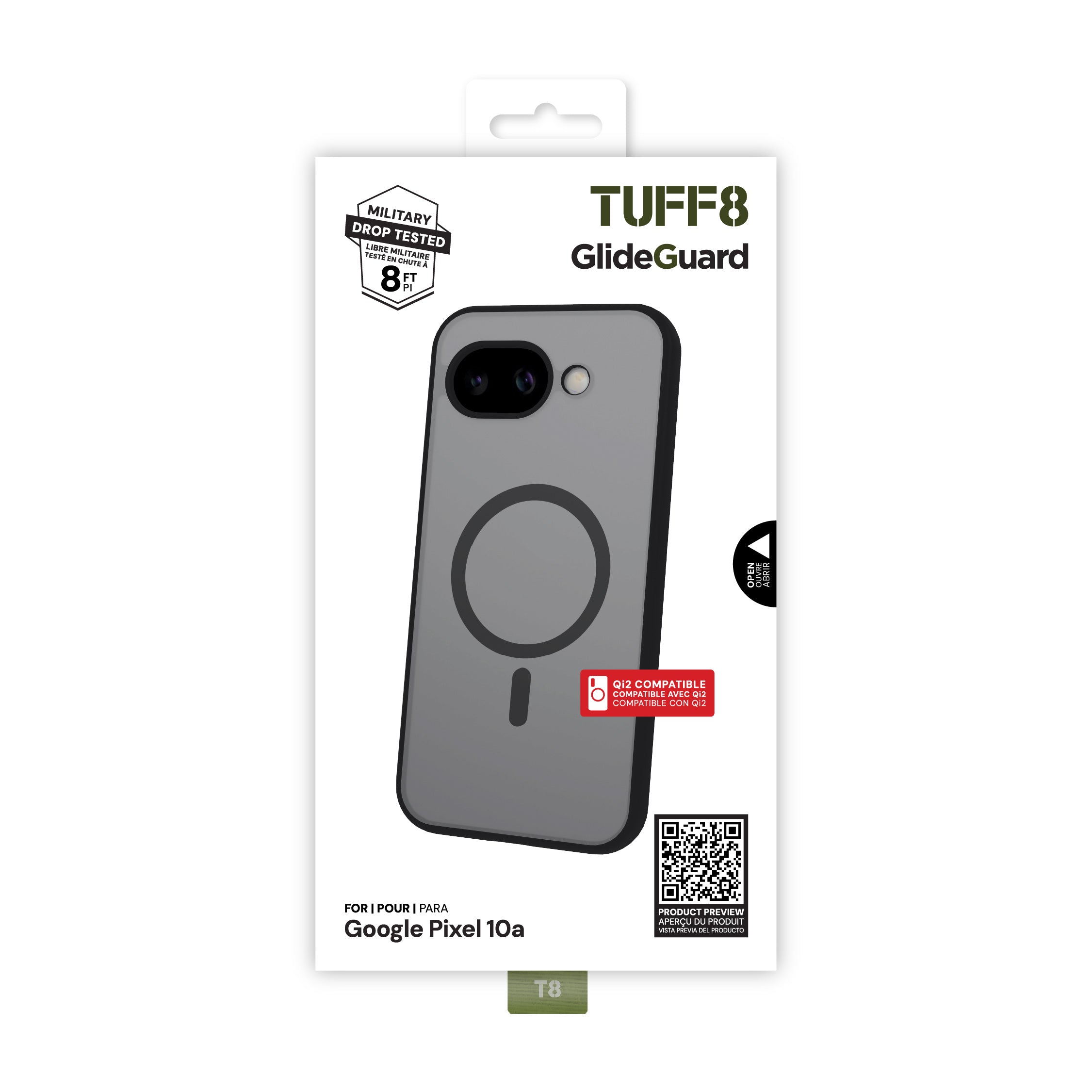 Étui GlideGuard compatible Qi2 pour Google Pixel 10a 