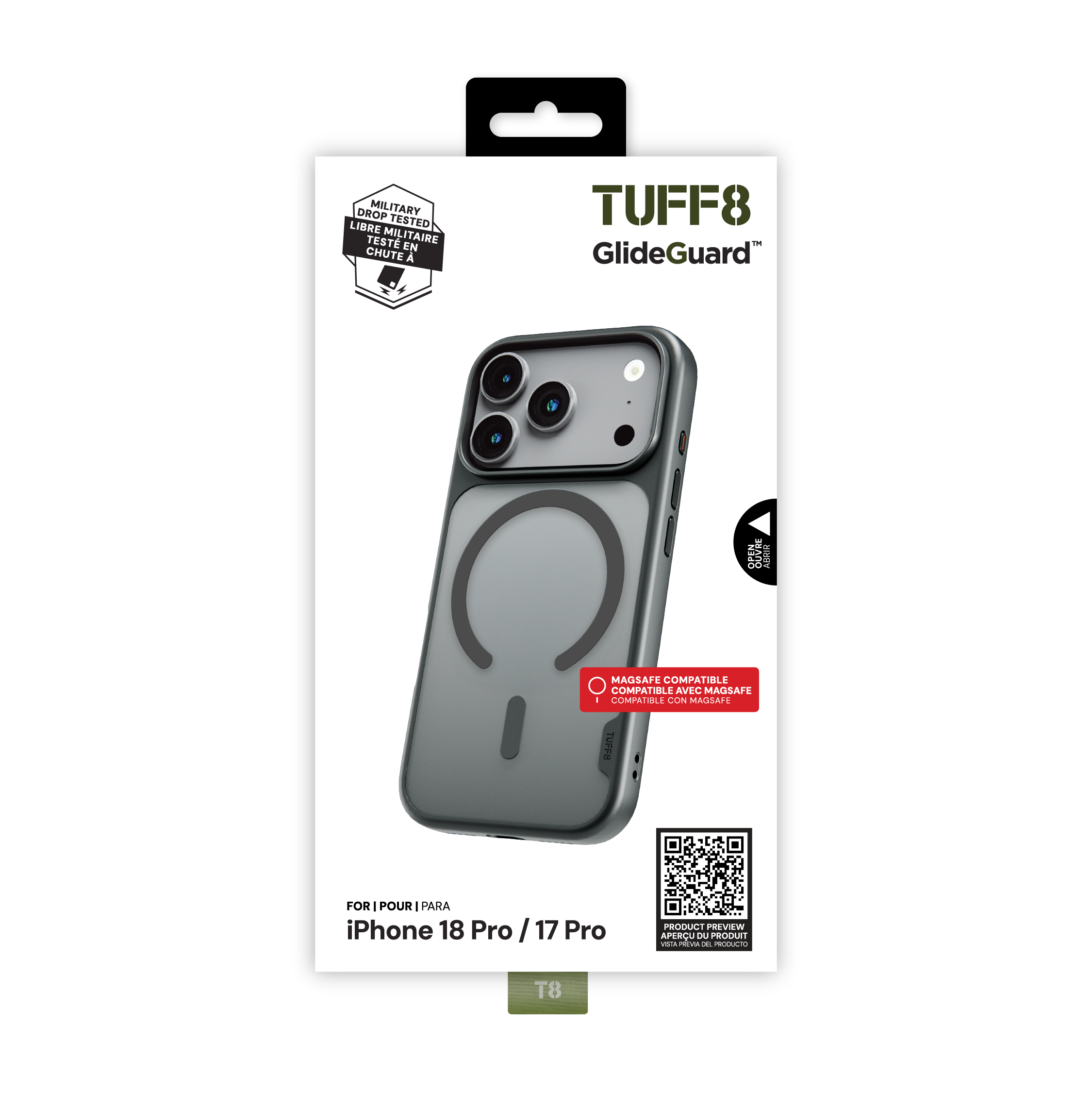 iPhone 18 Pro / 17 Pro GlideGuard Case