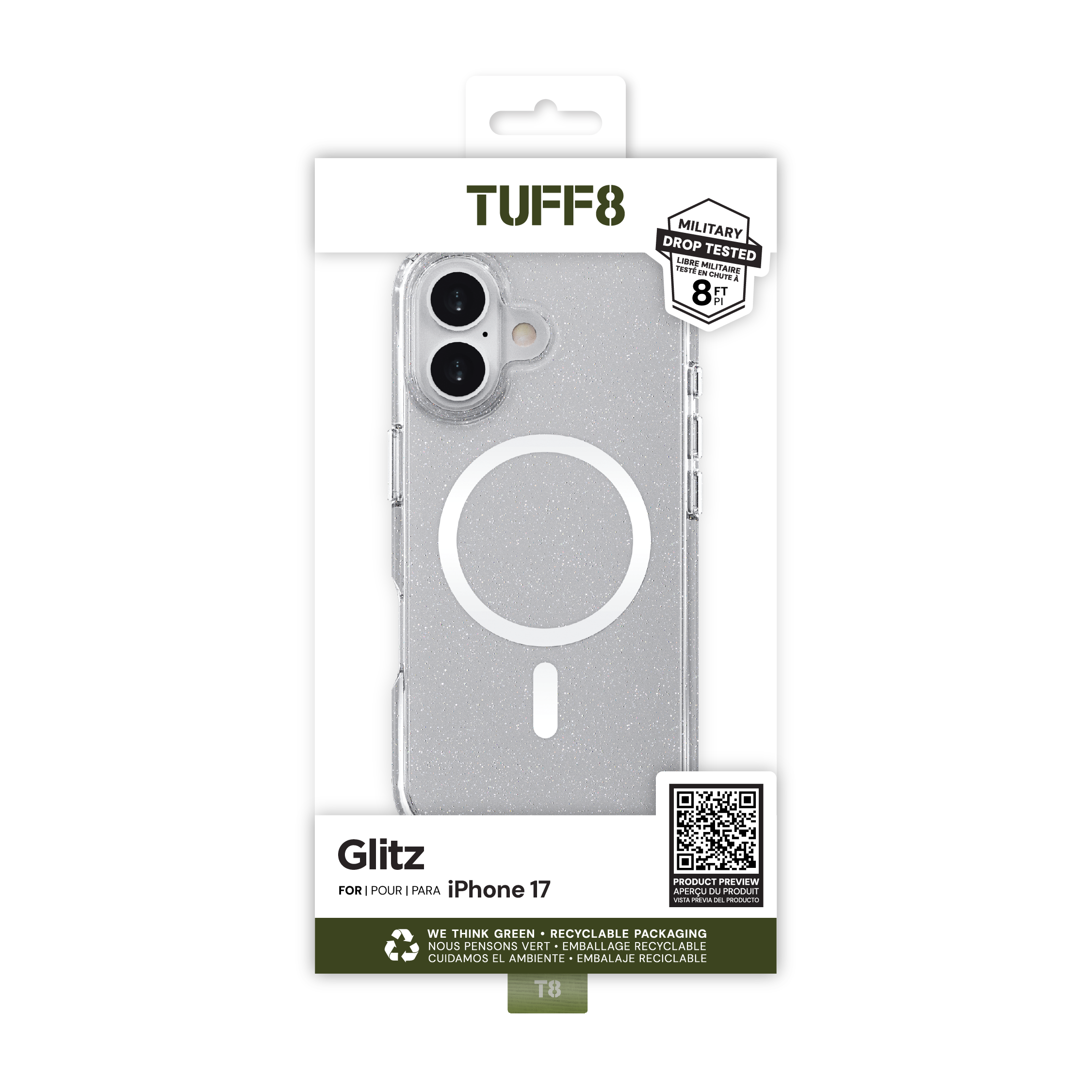 iPhone 17 Glitz Case