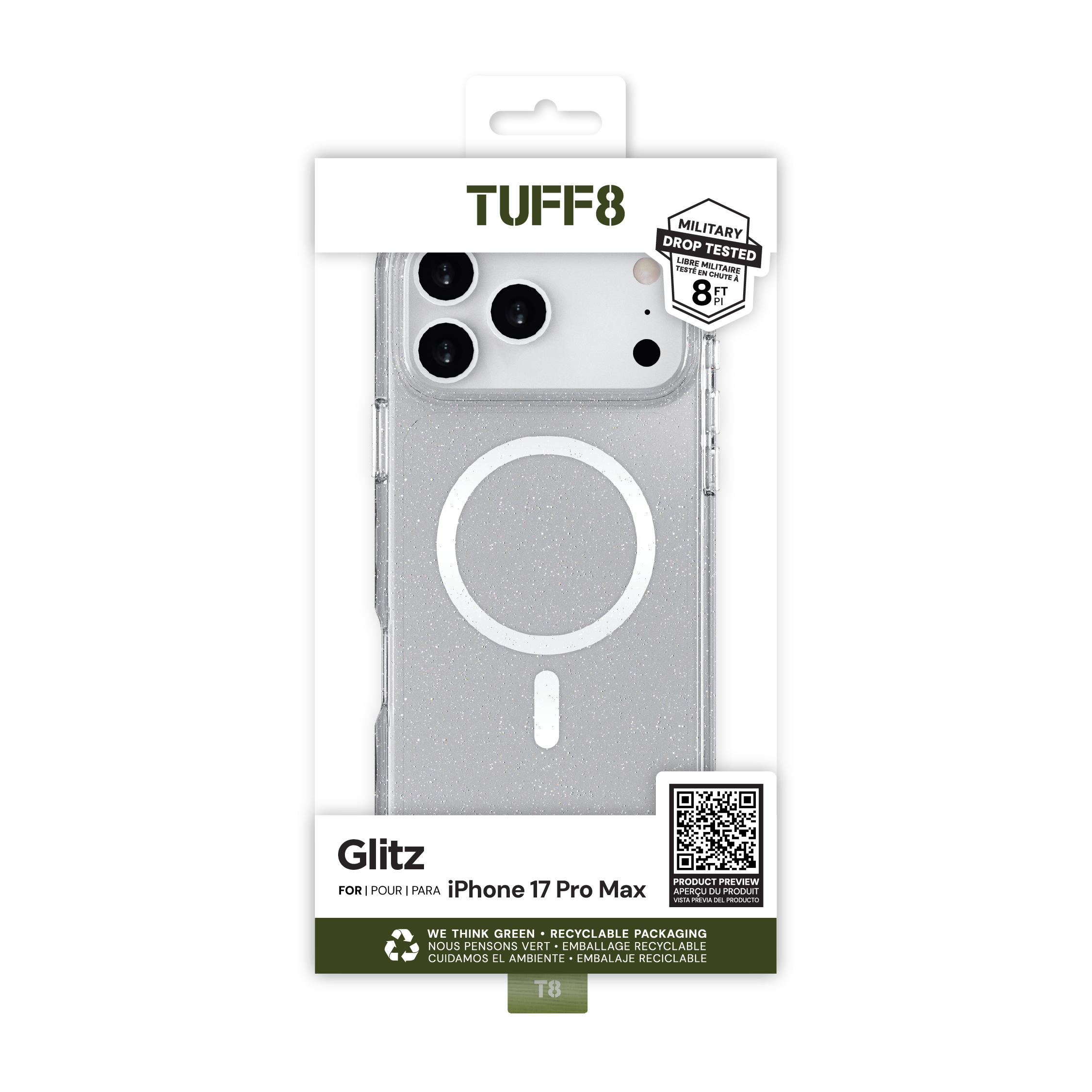 iPhone 17 Pro Max Glitz Case