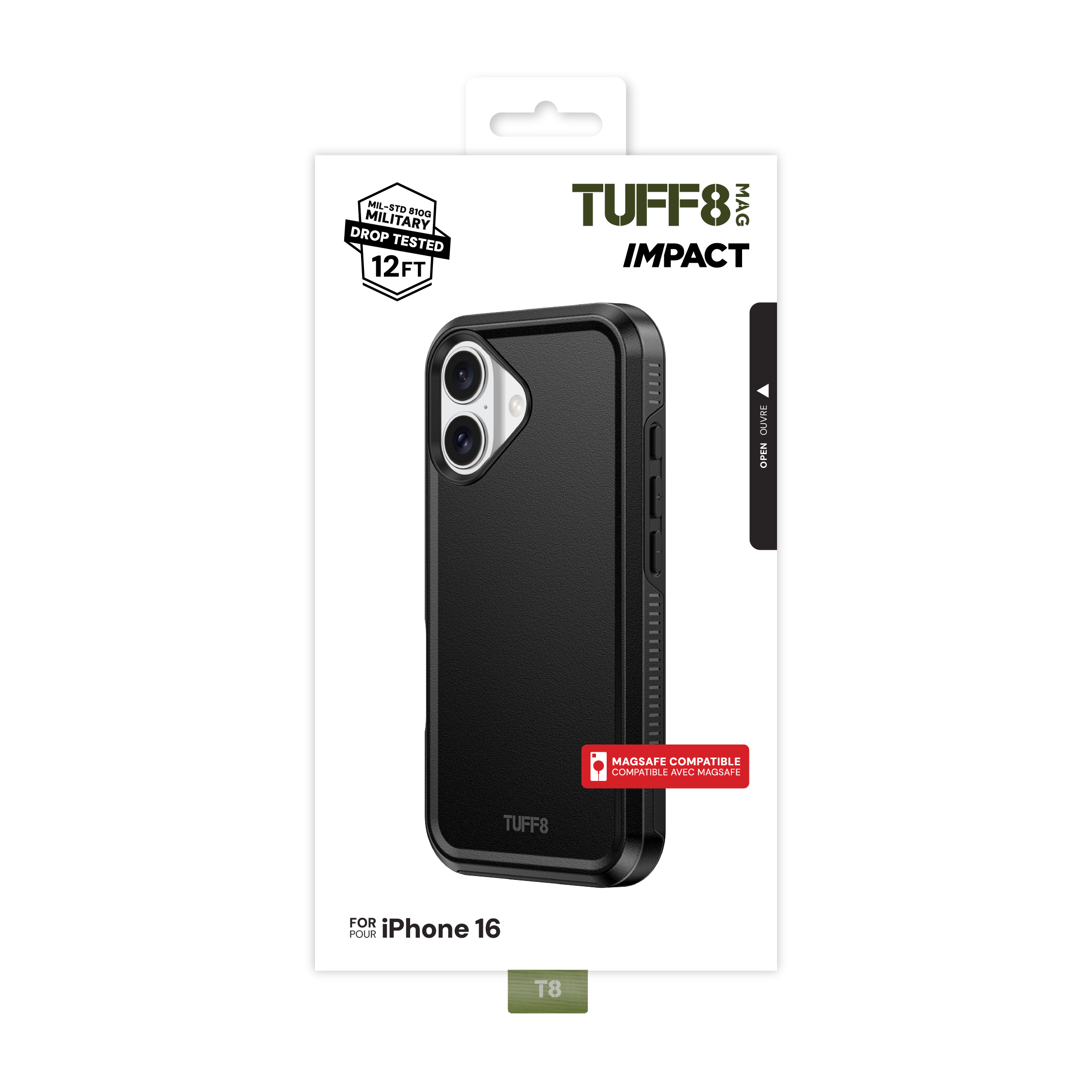 Coque antichoc pour iPhone 16
